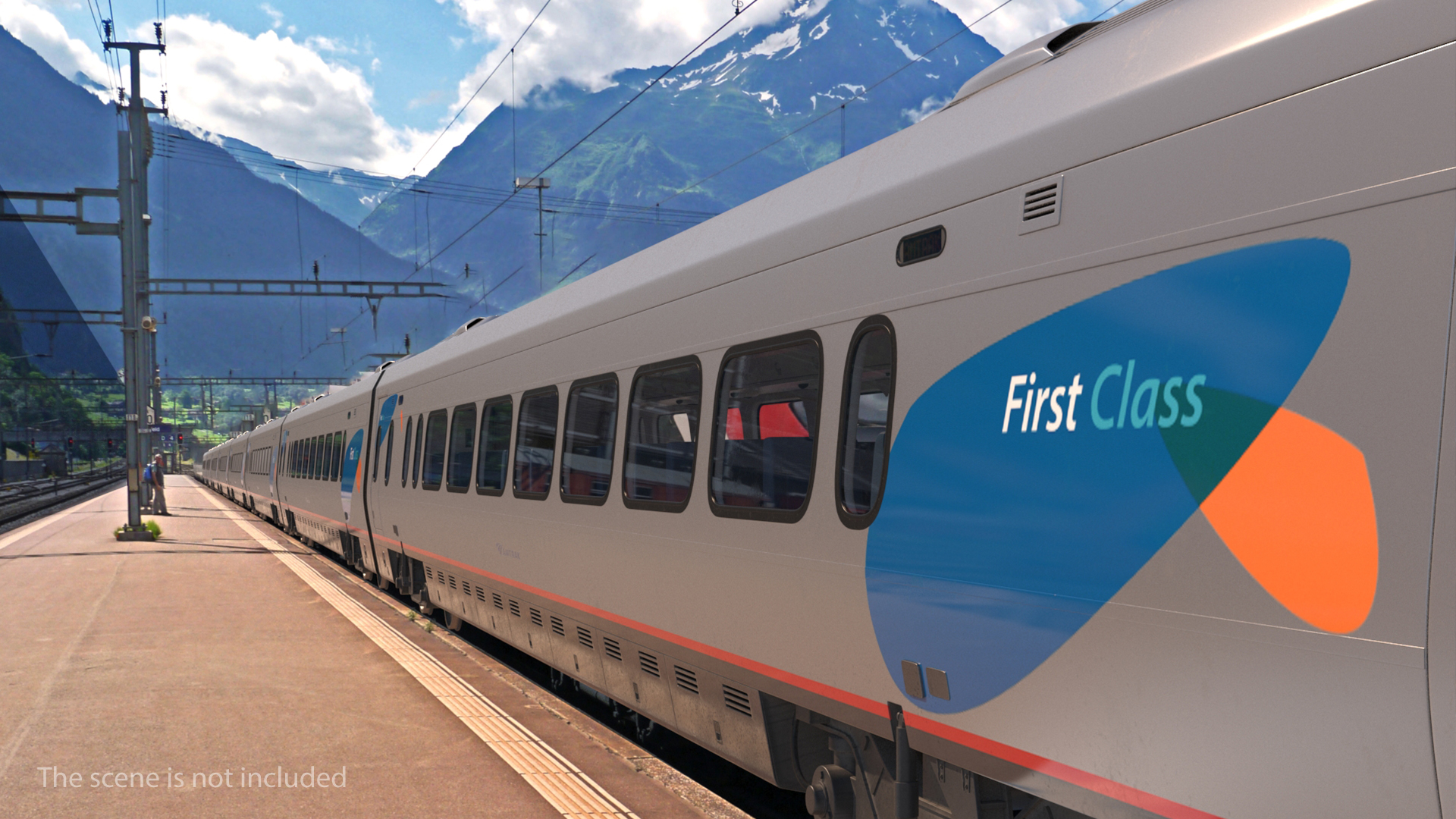 3D Acela Express First Class Coach