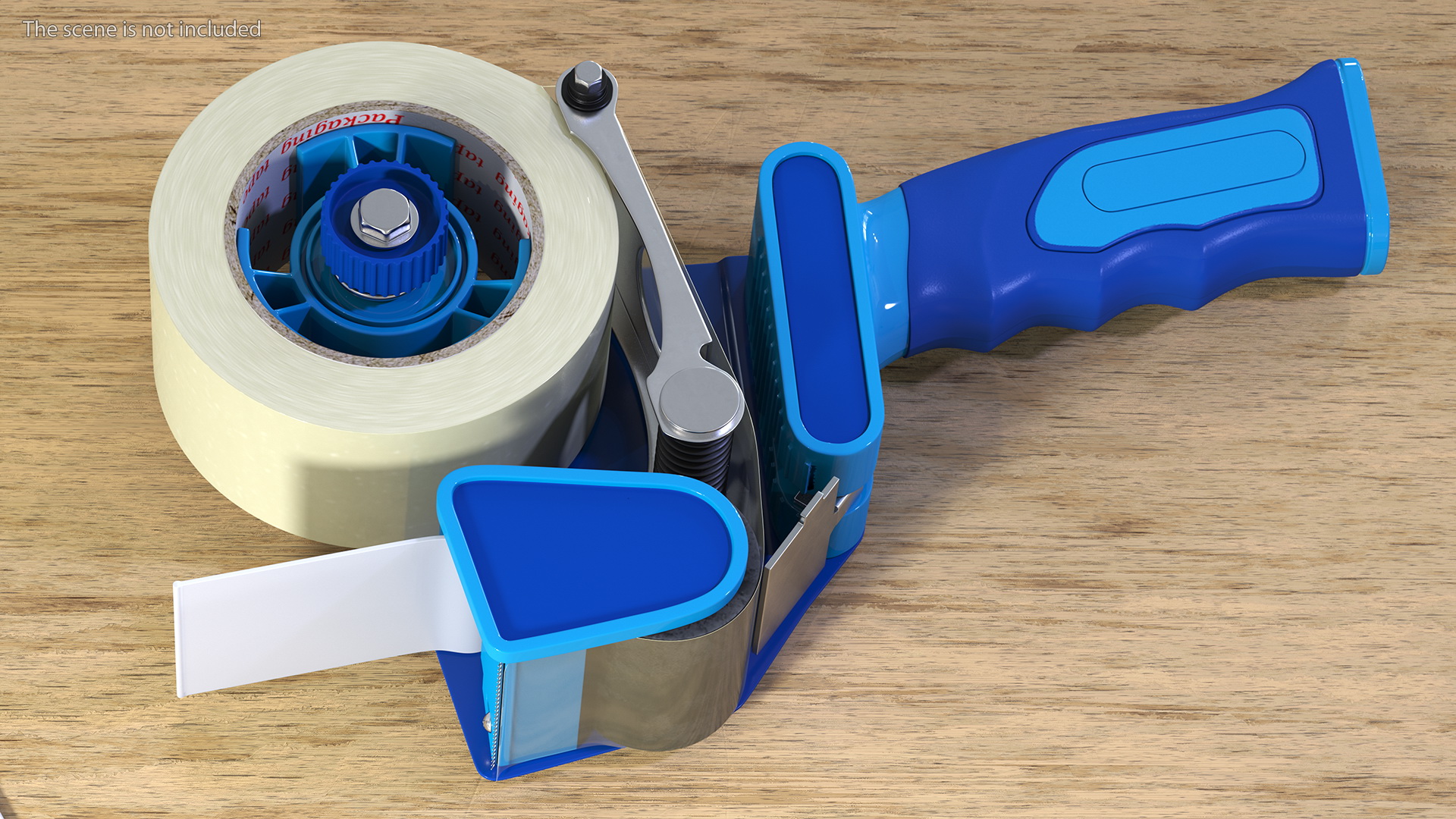 Packaging Tape Dispenser Yellow Large Roll 3D