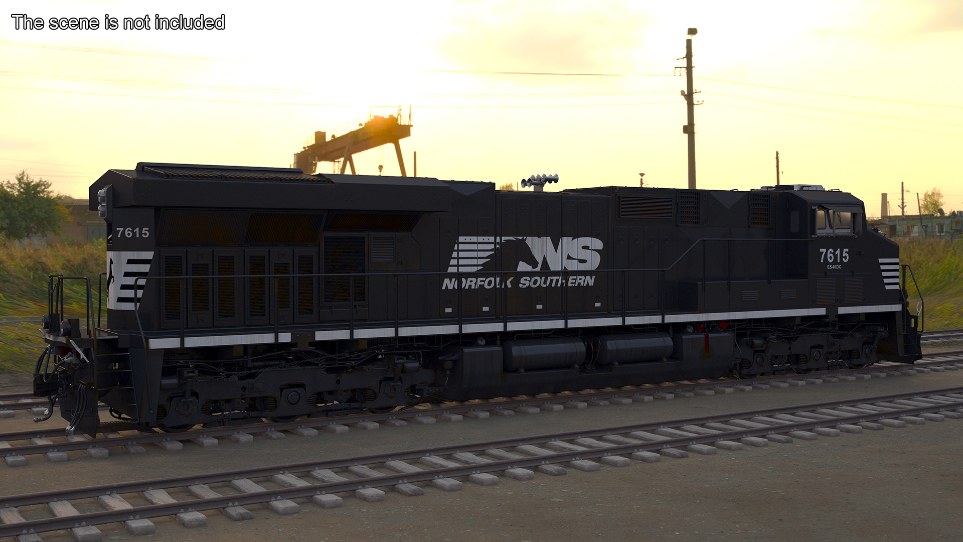 Norfolk Southern ES44AC Locomotive 3D model