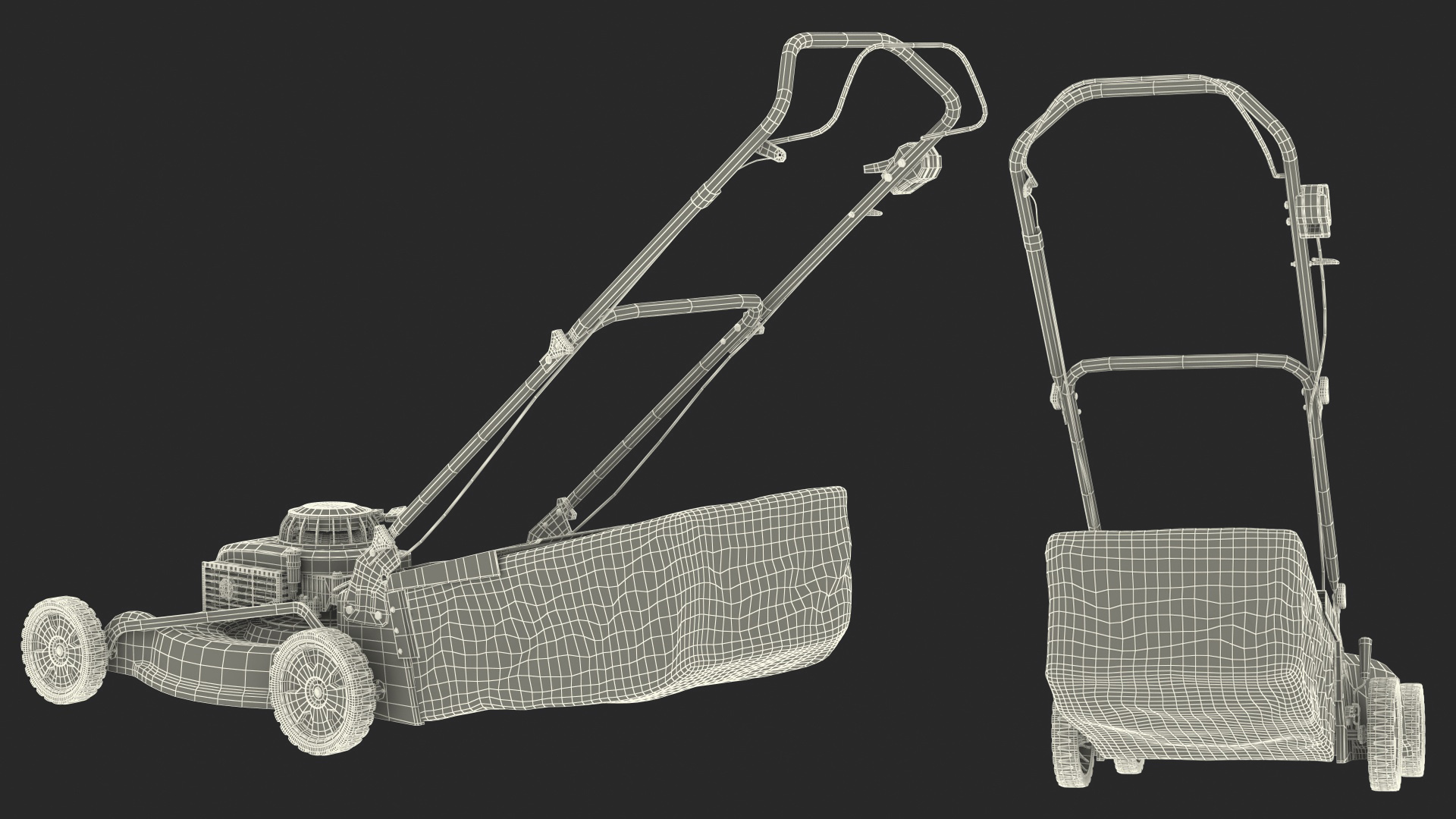 Cordless Push Lawn Mower 3D model