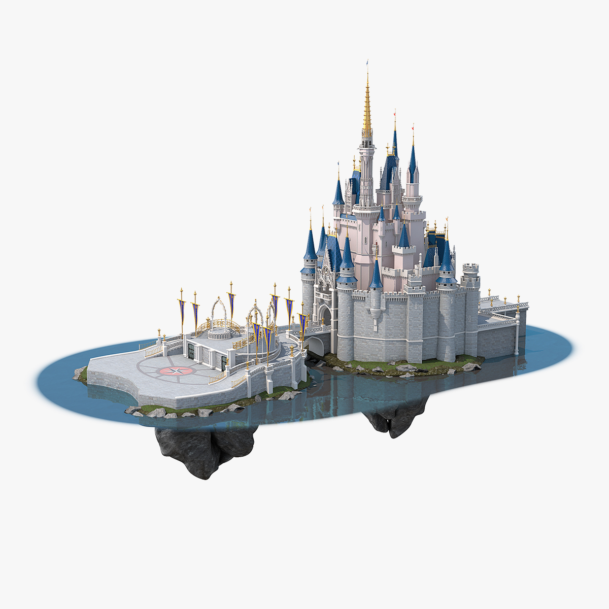 Disneyland Cinderella Castle, view 6