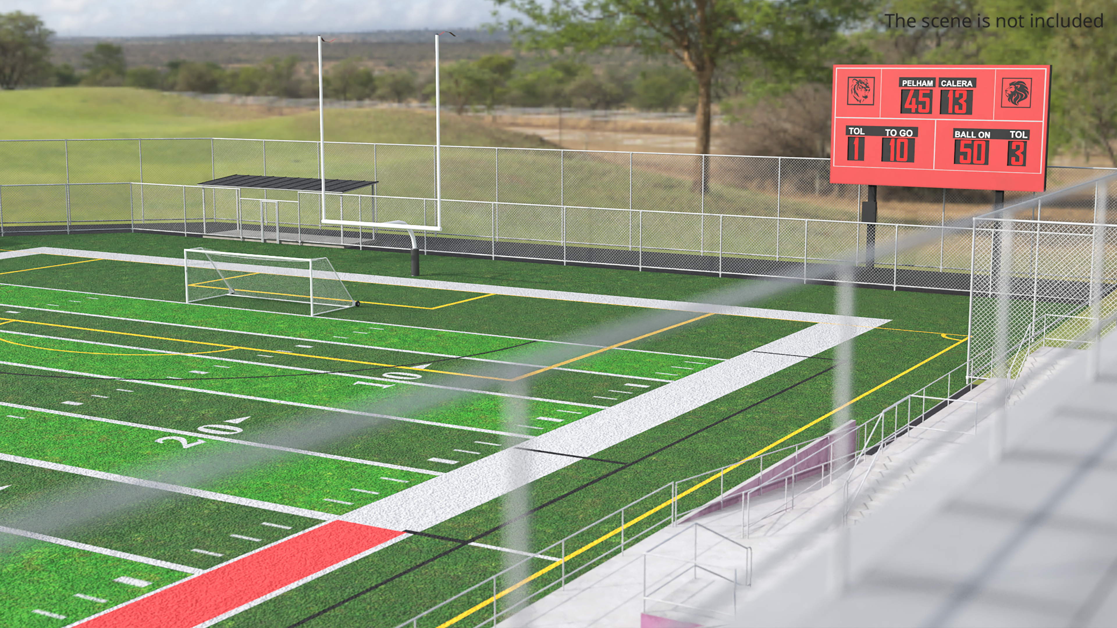 Outdoor American Football Field, view 6
