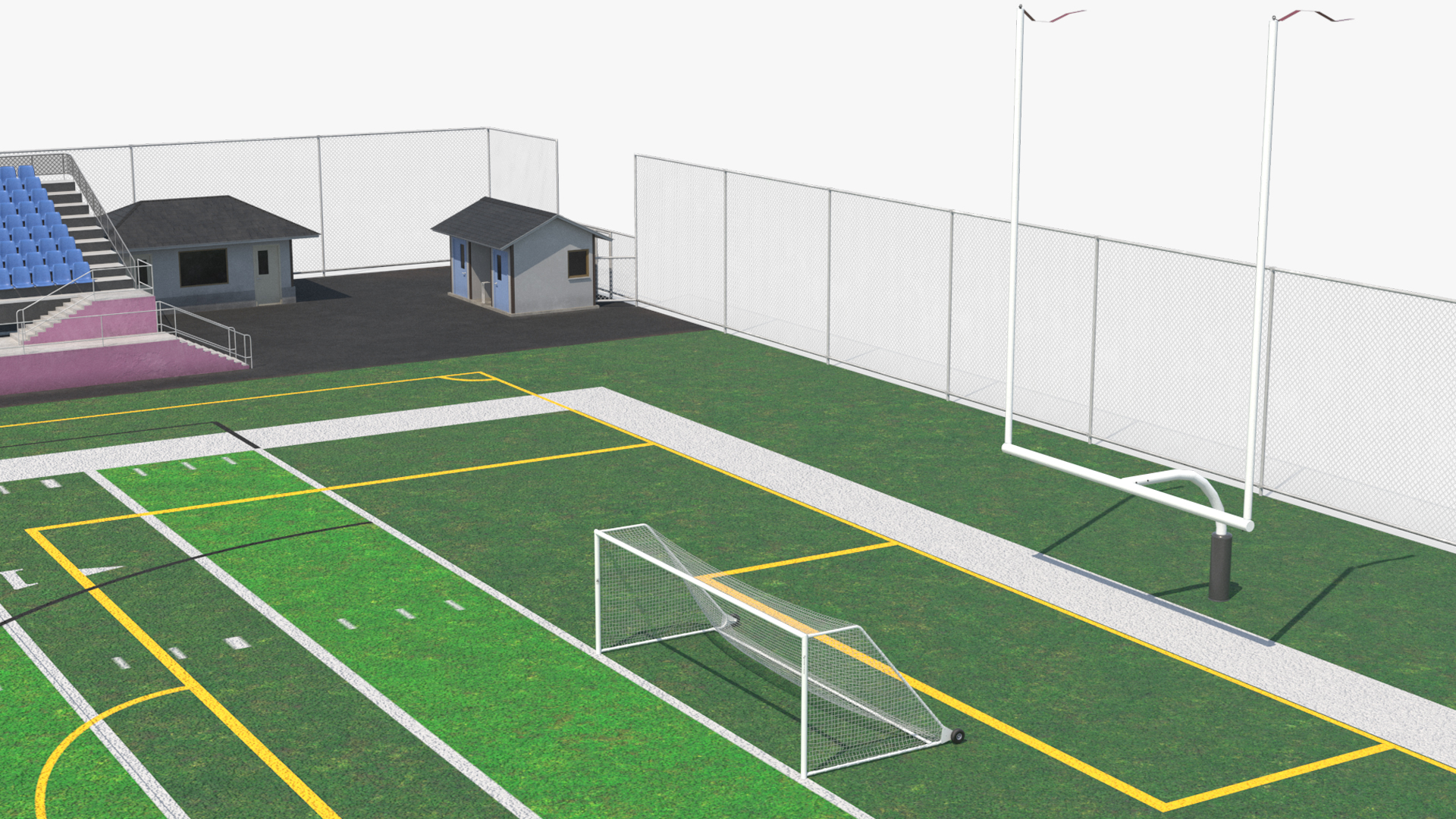 Outdoor American Football Field, view 11