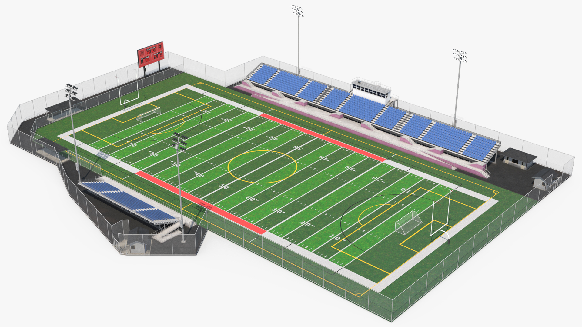 Outdoor American Football Field - view 4
