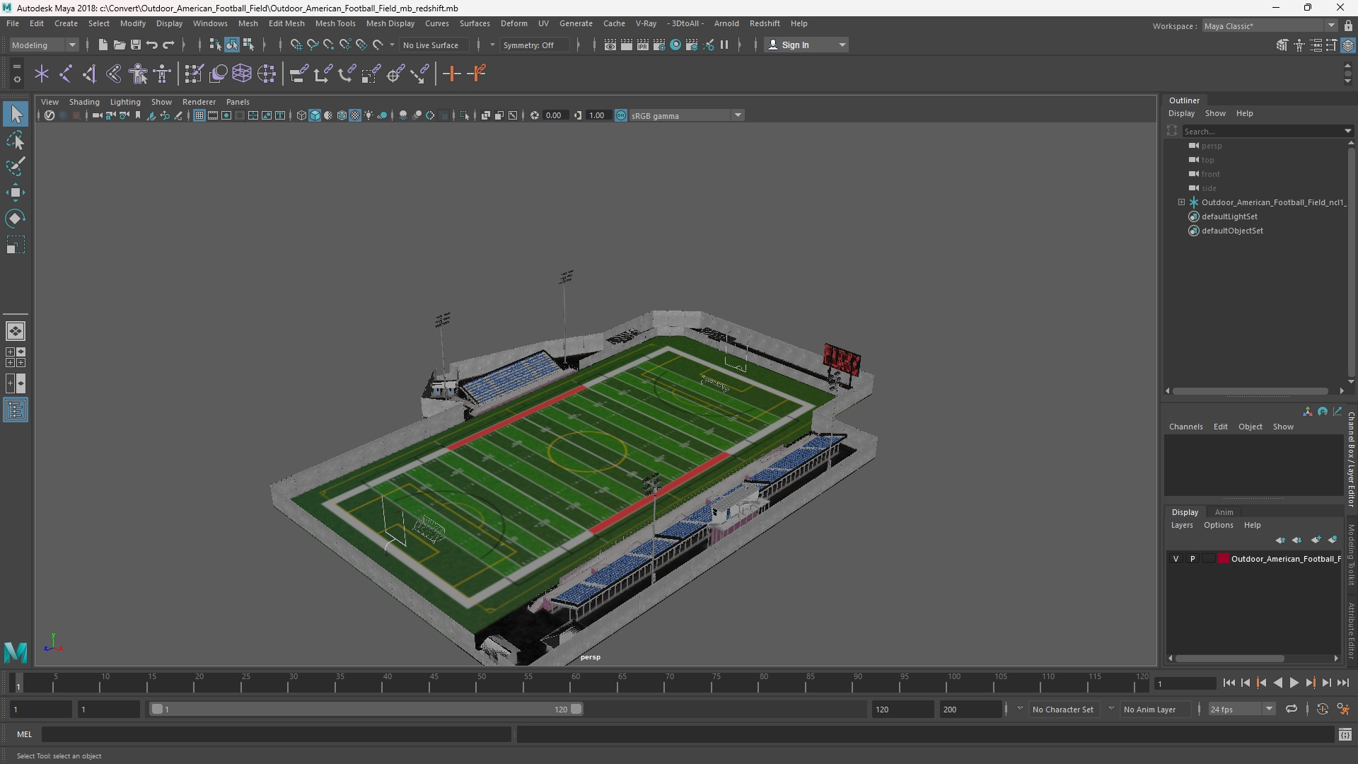 Outdoor American Football Field - view 11