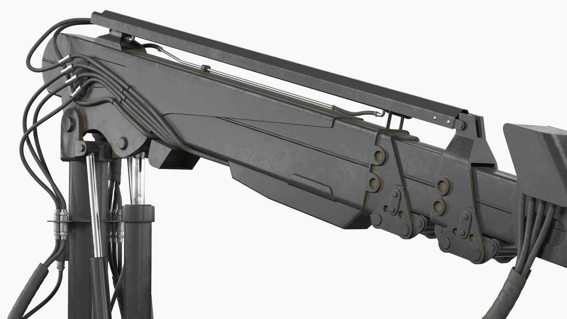 3D Forestry Harvester Dirty Rigged