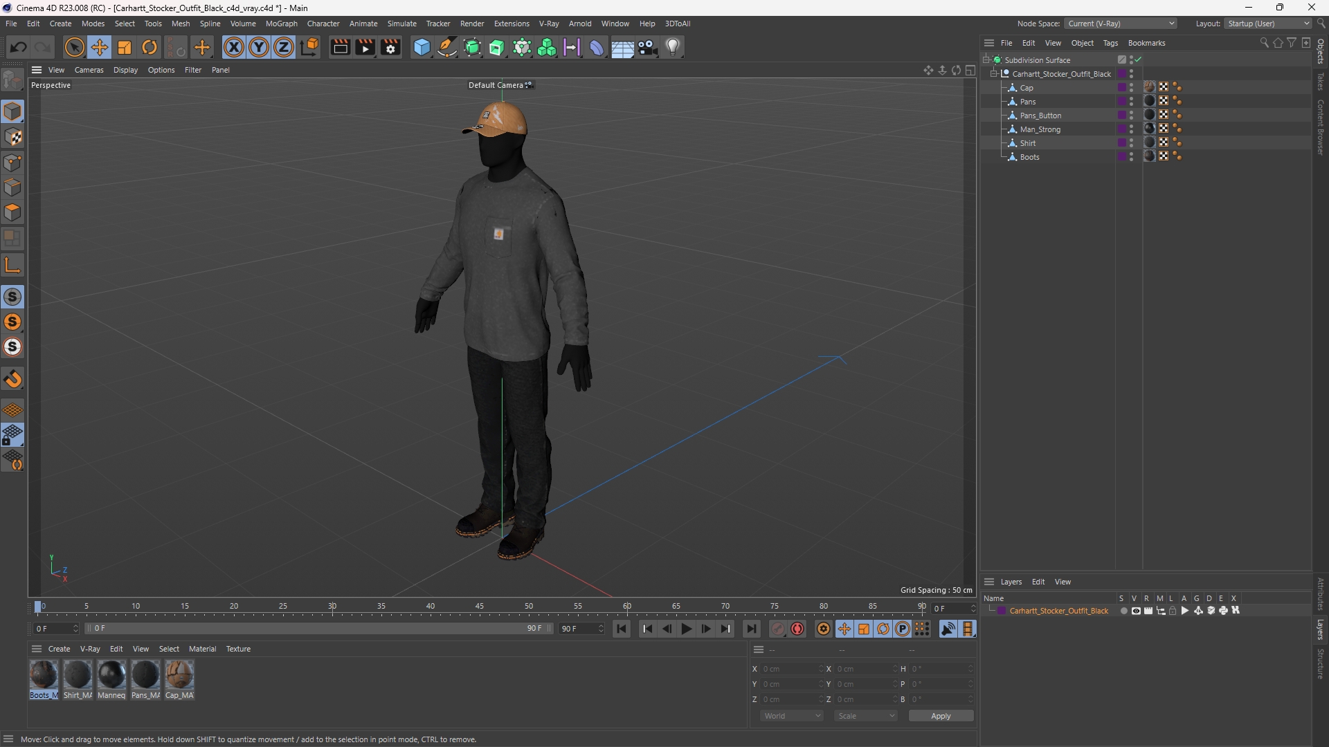 Carhartt Stocker Outfit Black, view 11