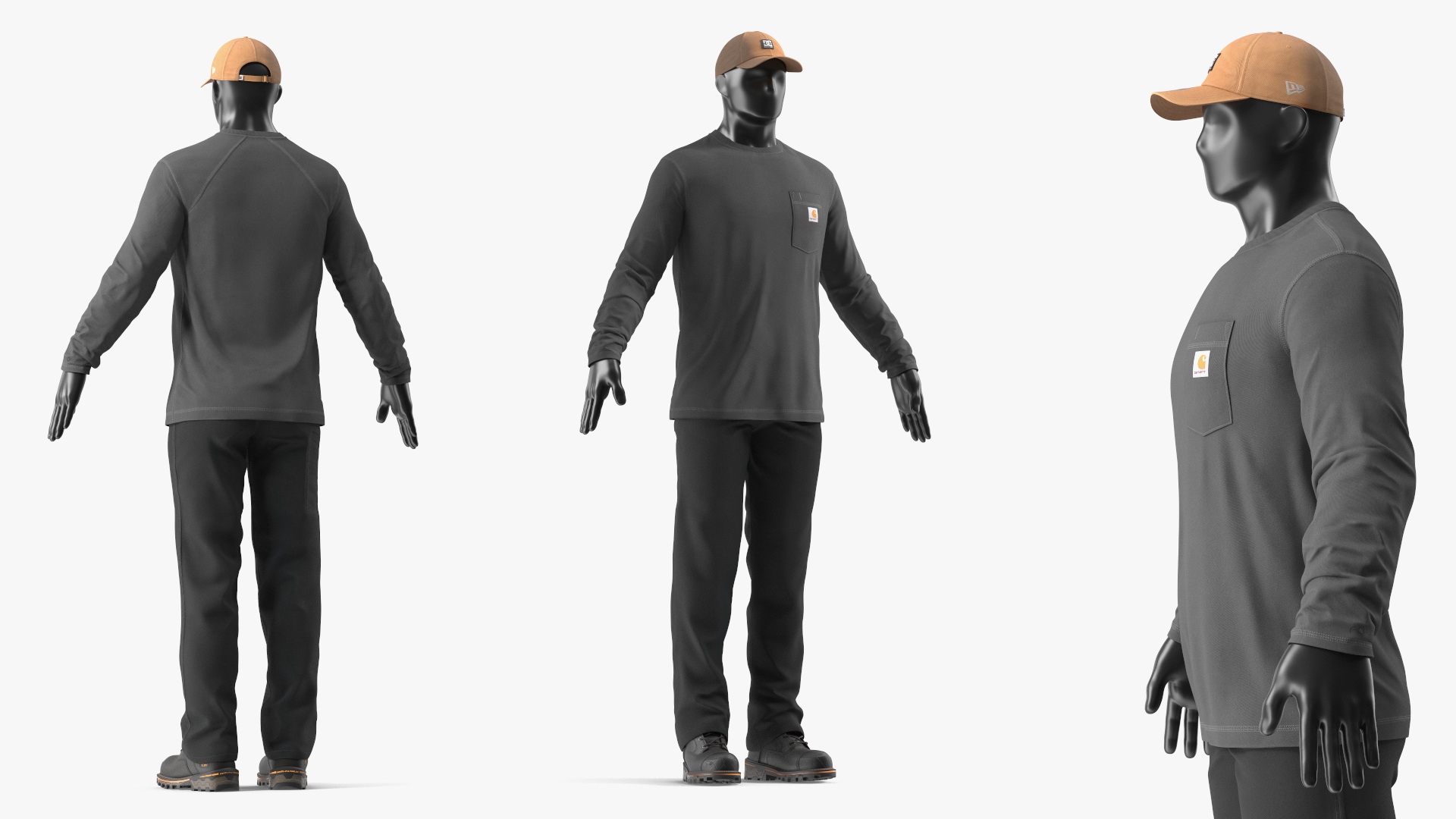 Carhartt Stocker Outfit Black, view 5