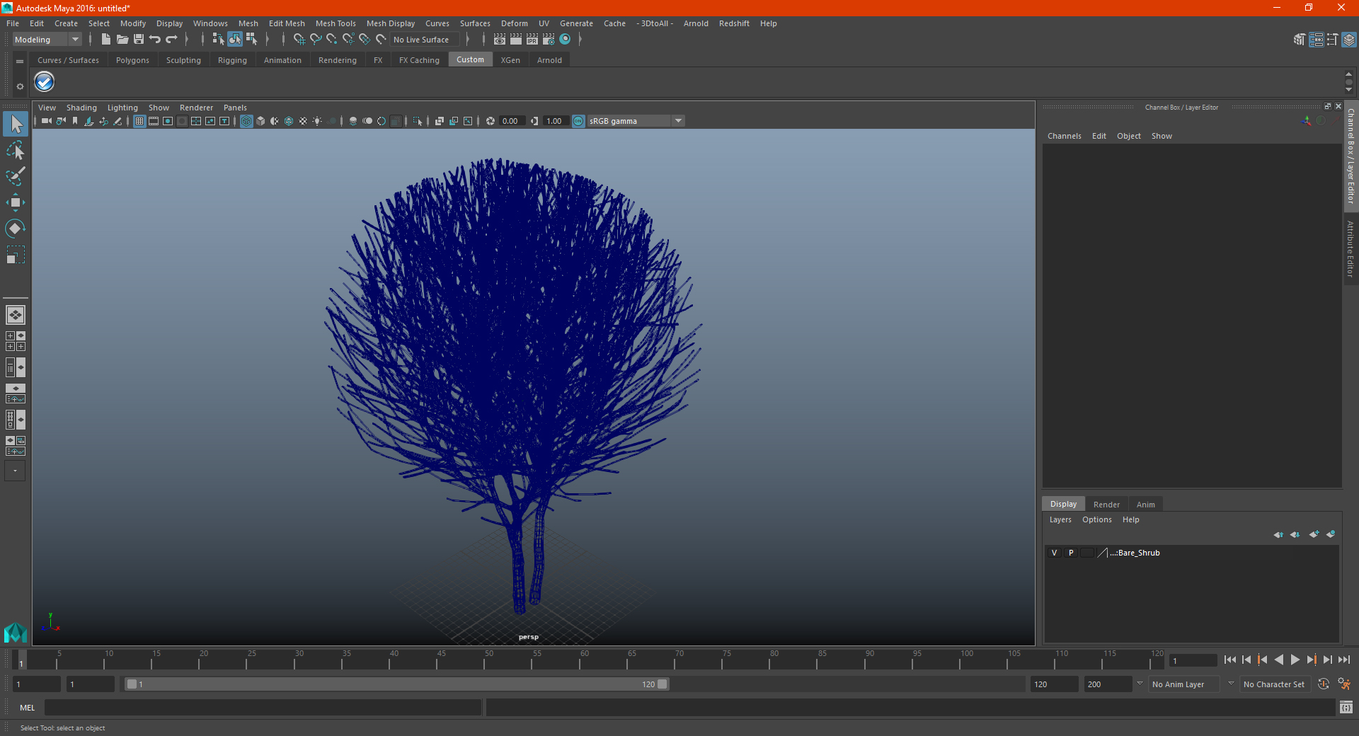 3D model Bare Shrub