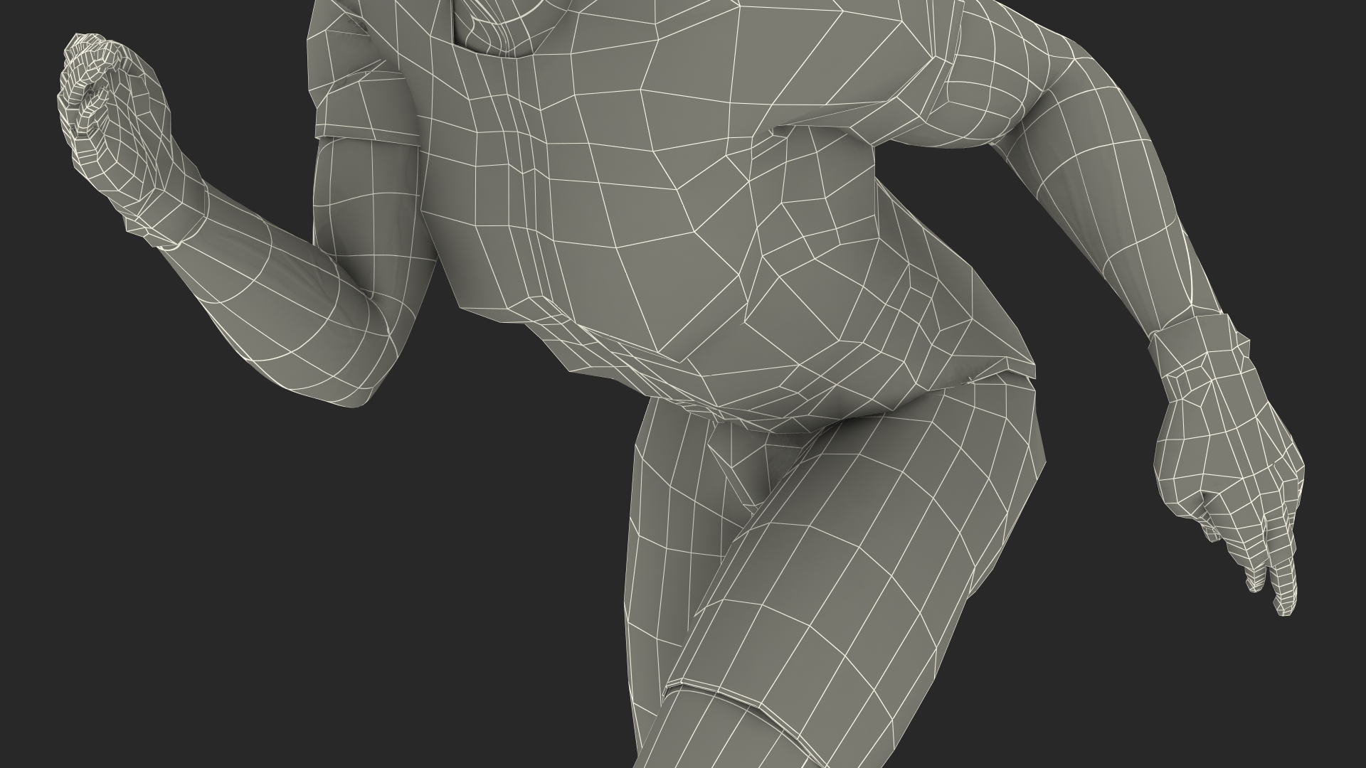 3D Light Skin Black Sportsmen with Starting Block Rigged model