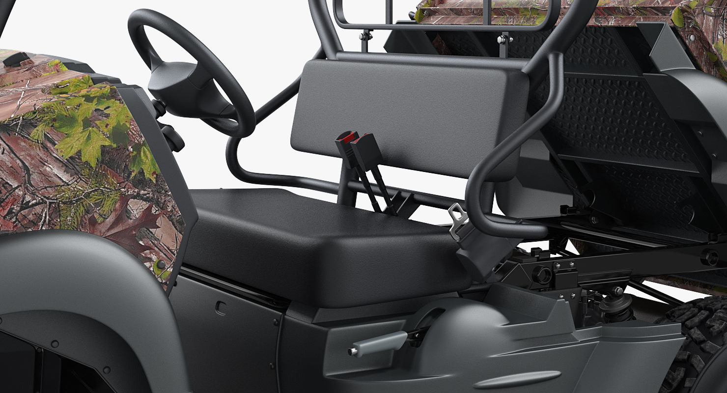 3D 4x4 Camo Clean ATV model