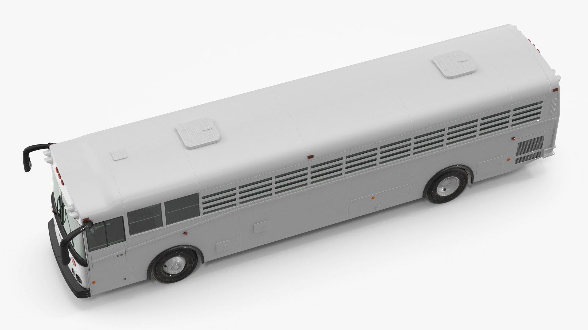 3D model Thomas Saf T Liner Prison Transport Bus Simple Interior