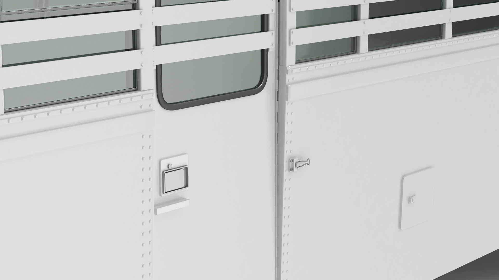 3D model Thomas Saf T Liner Prison Transport Bus Simple Interior