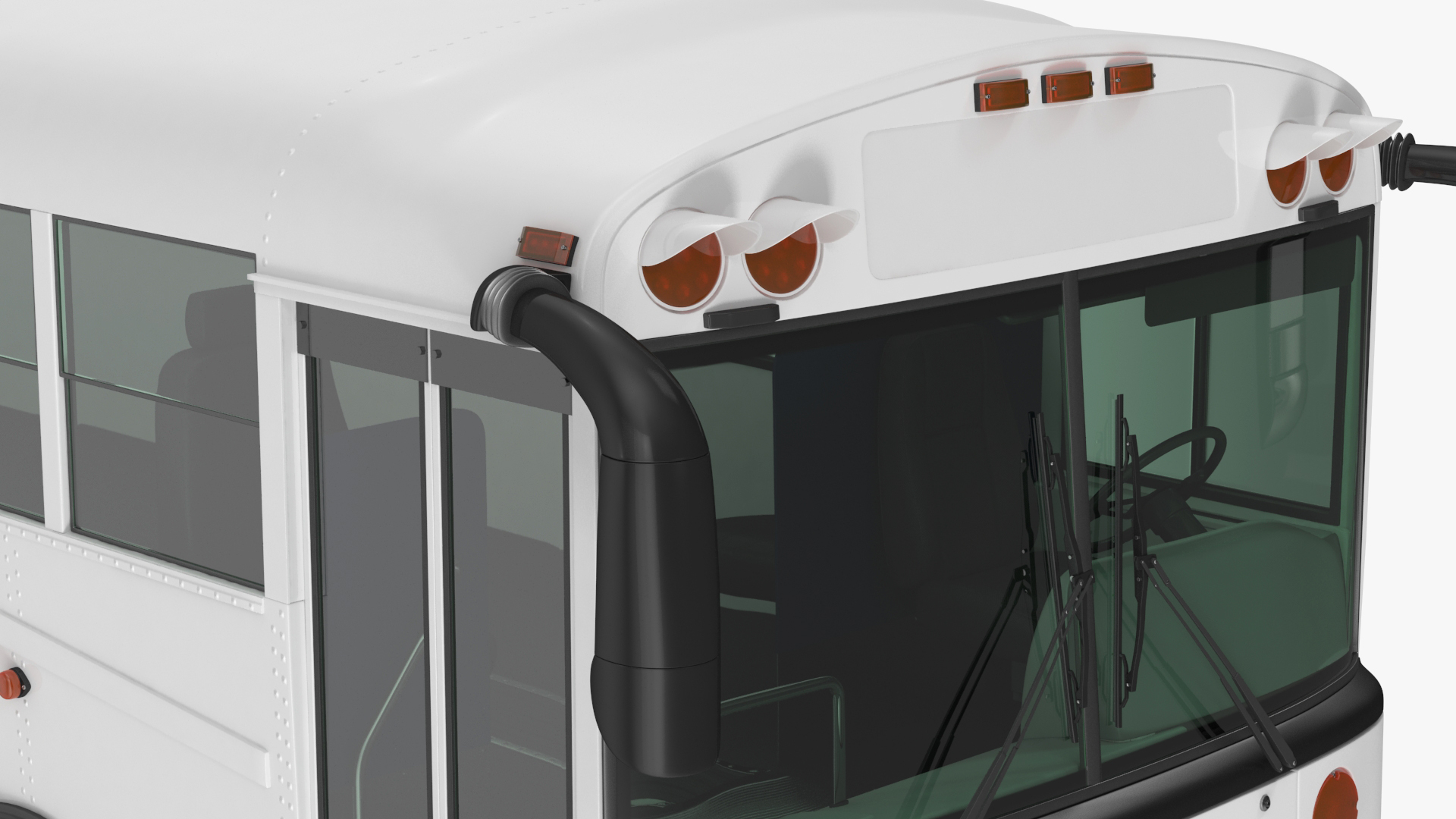 3D model Thomas Saf T Liner Prison Transport Bus Simple Interior