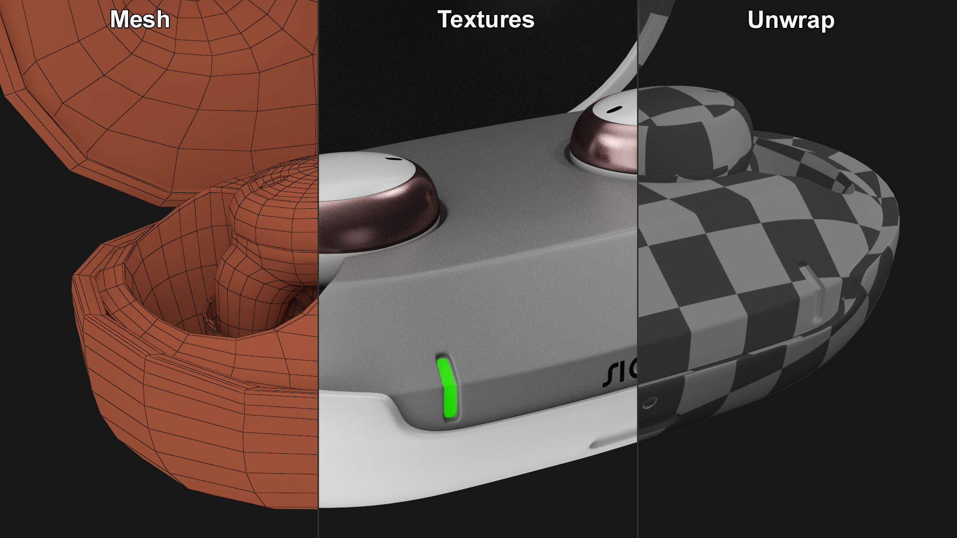 Signia Active Pro are Hearing Aids Rose Gold 3D model