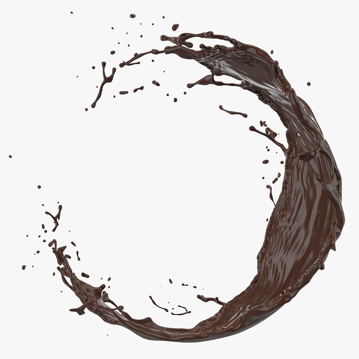 Chocolate Splash in Air, view 3