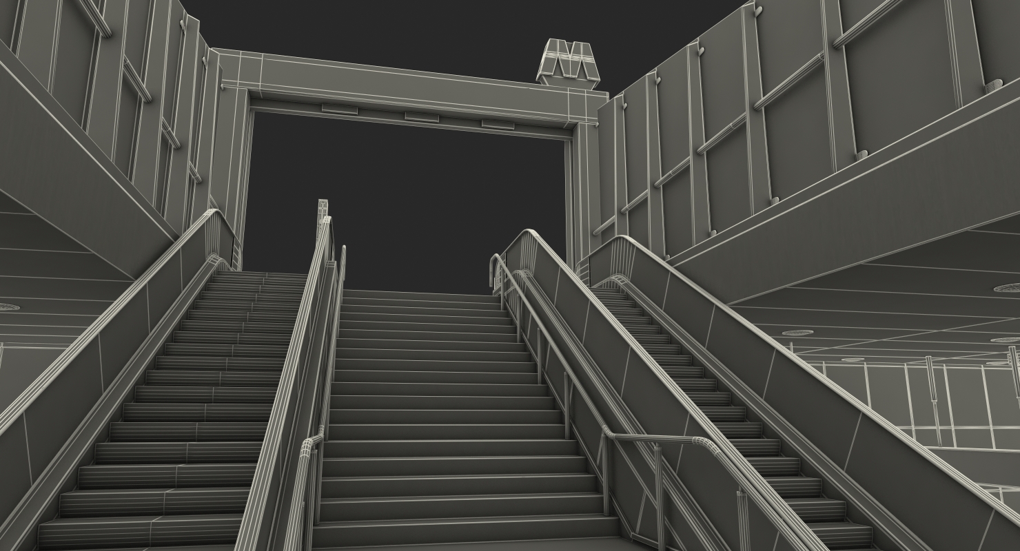 Wilhelminaplein Metro Station 3D model