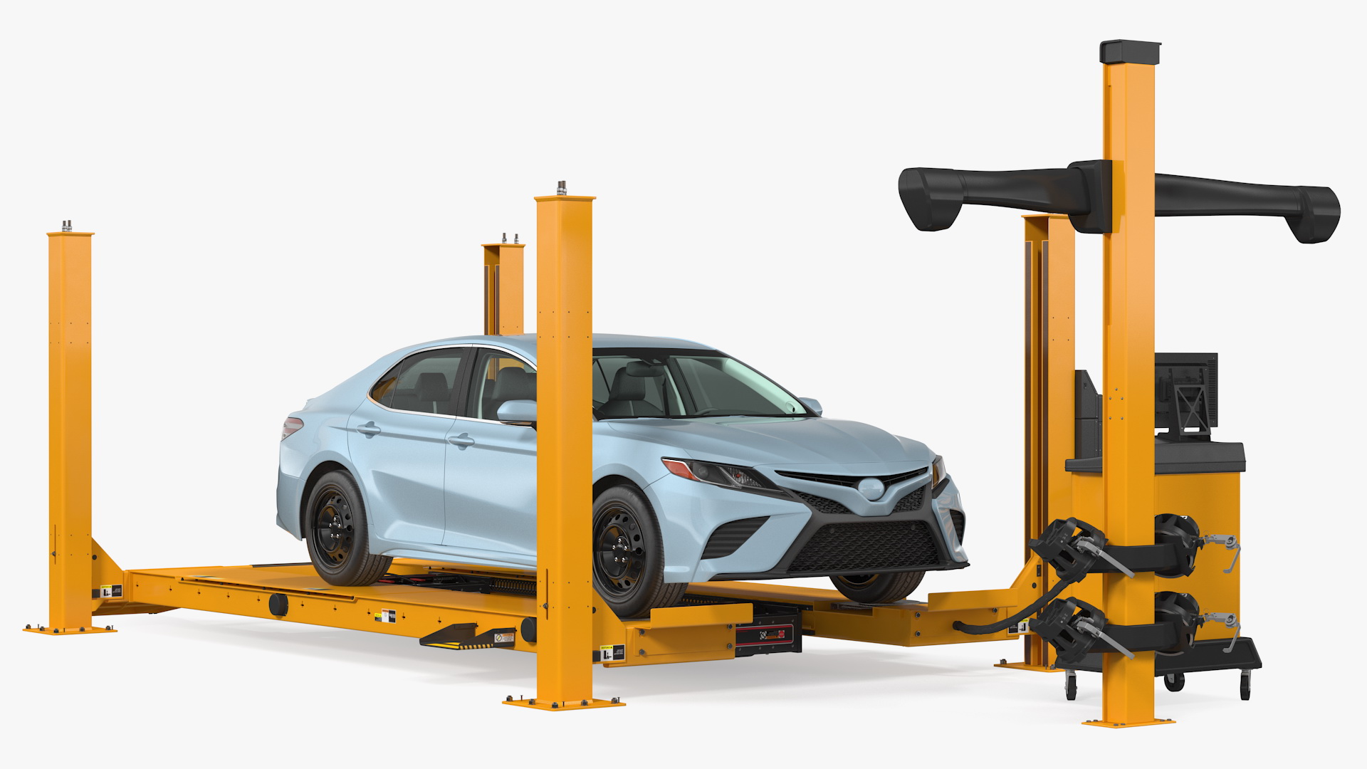 Wheel Alignment Equipment Generic with Car 3D