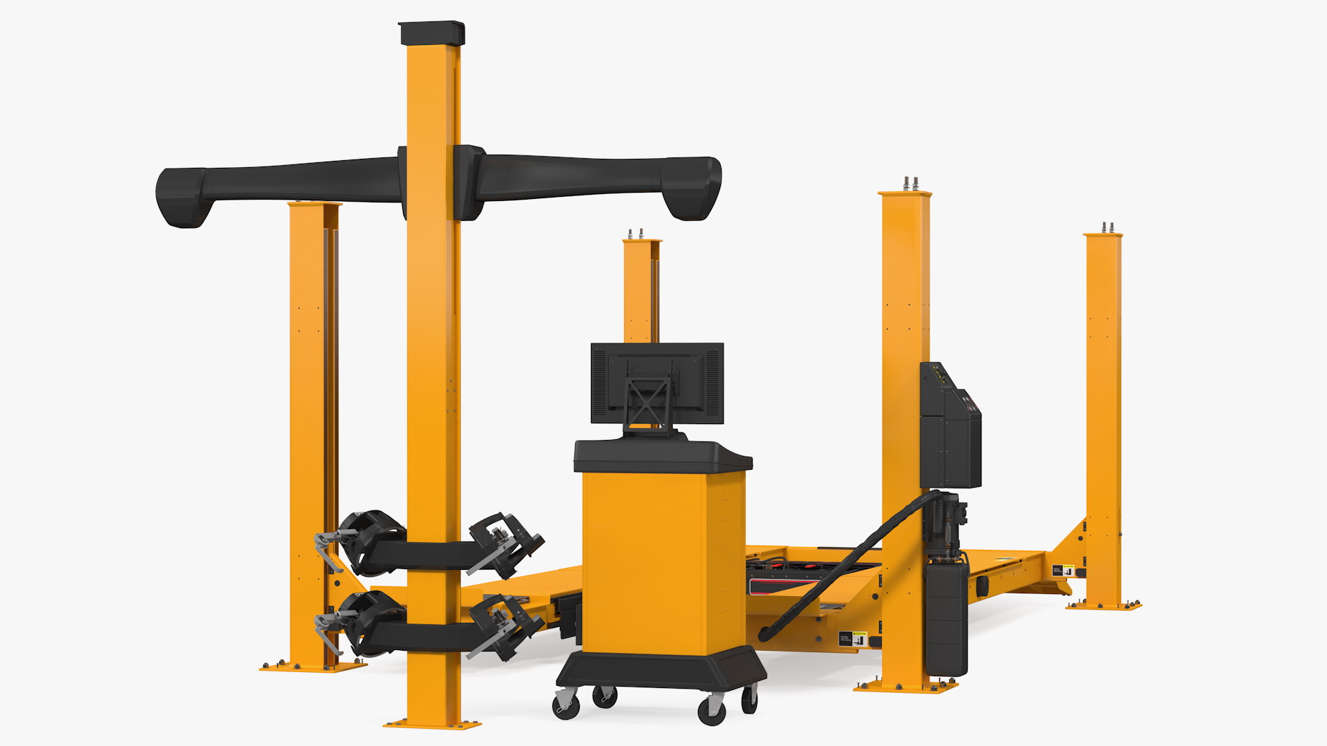 Wheel Alignment Equipment Generic with Car 3D