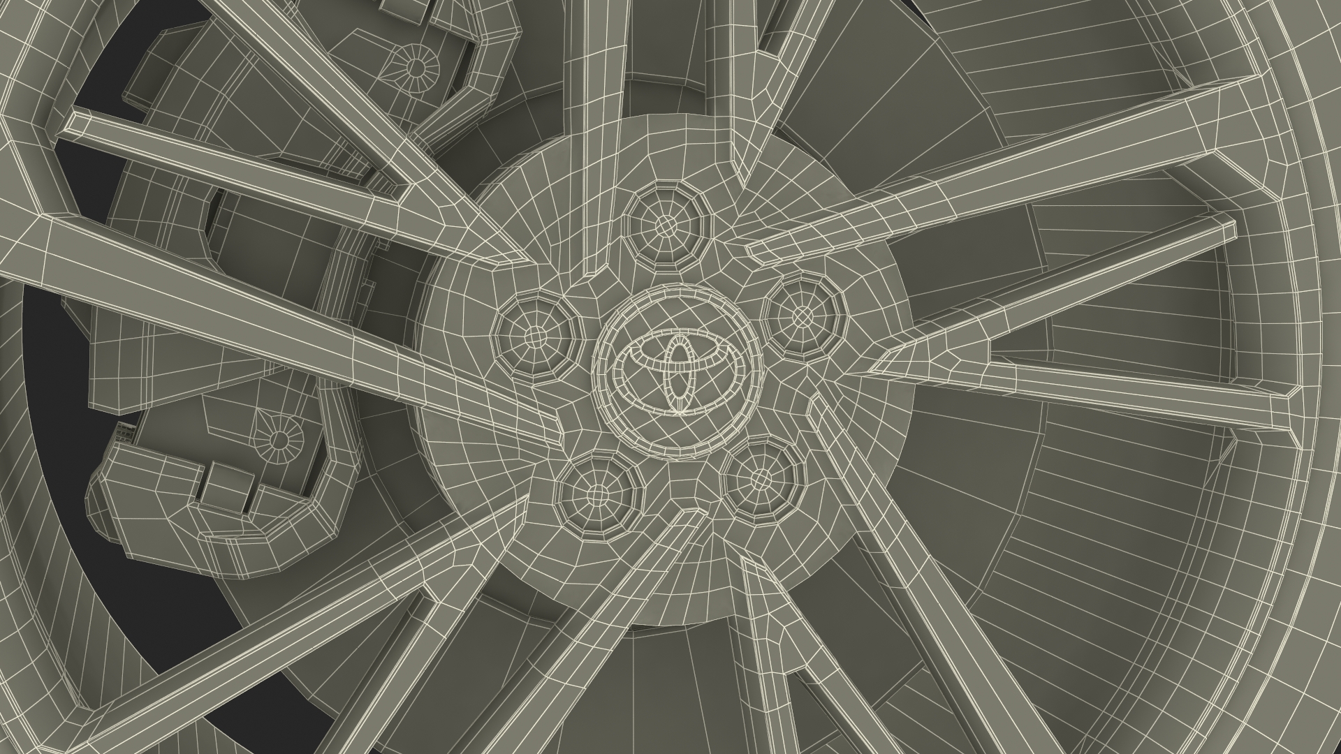 3D Toyota Camry Wheel model