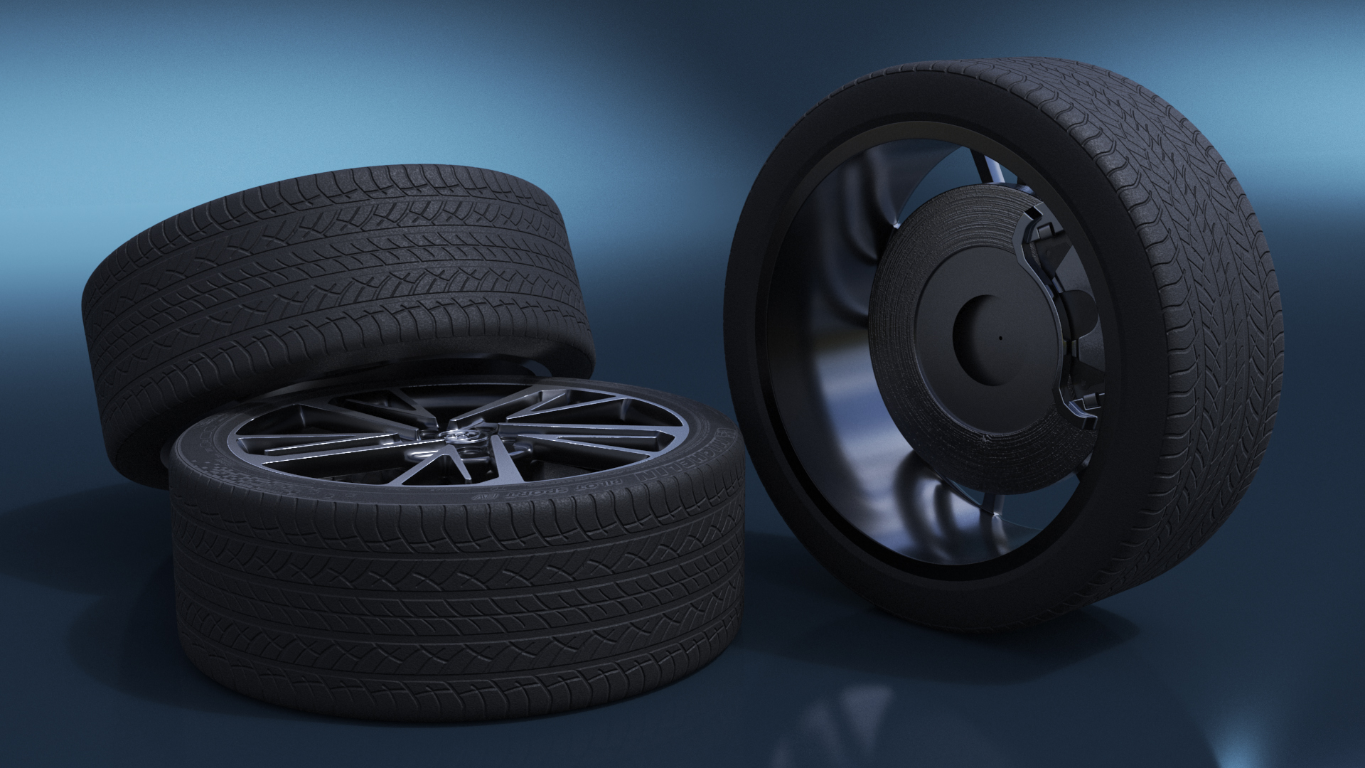 3D Toyota Camry Wheel model