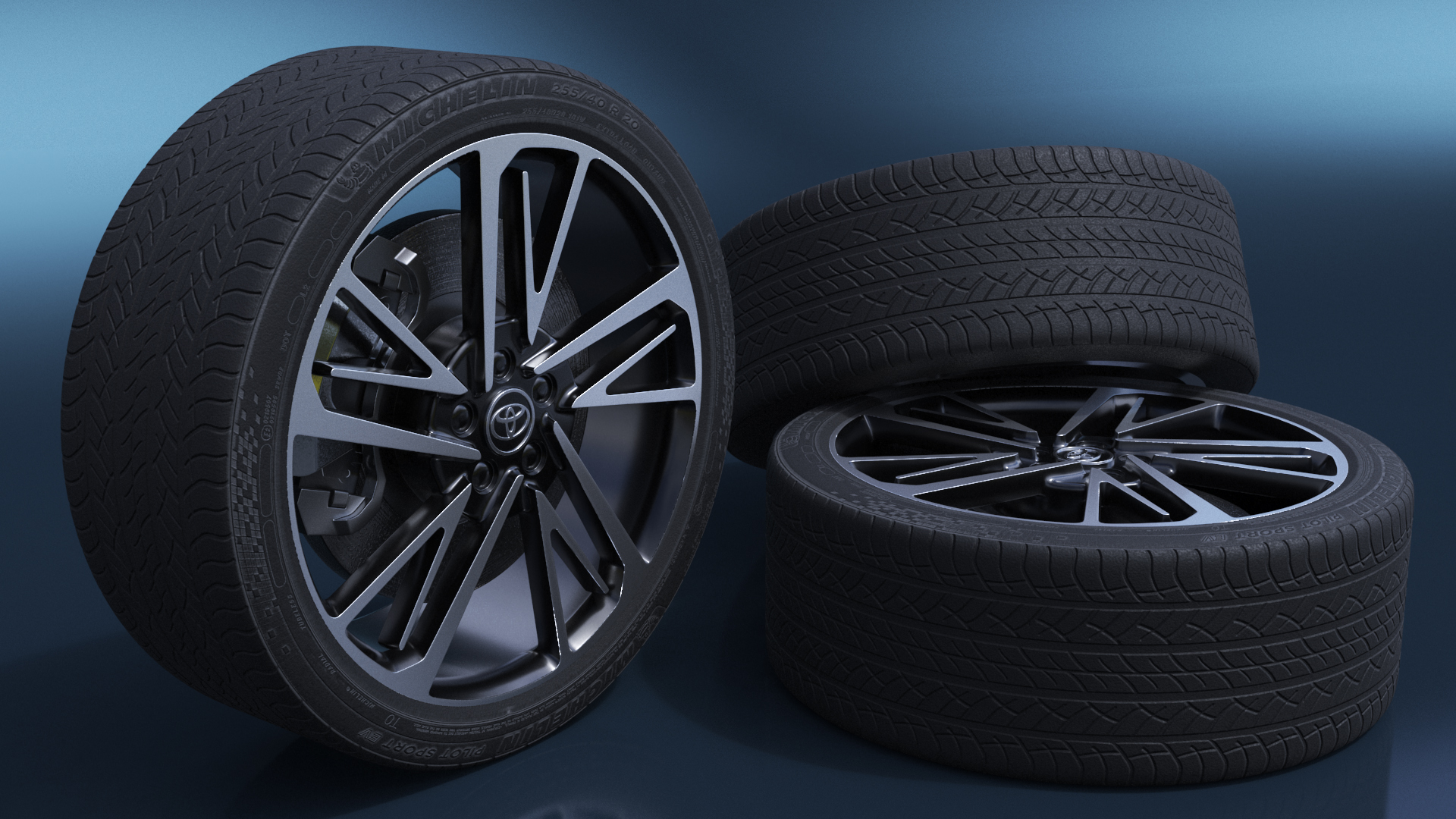 3D Toyota Camry Wheel model