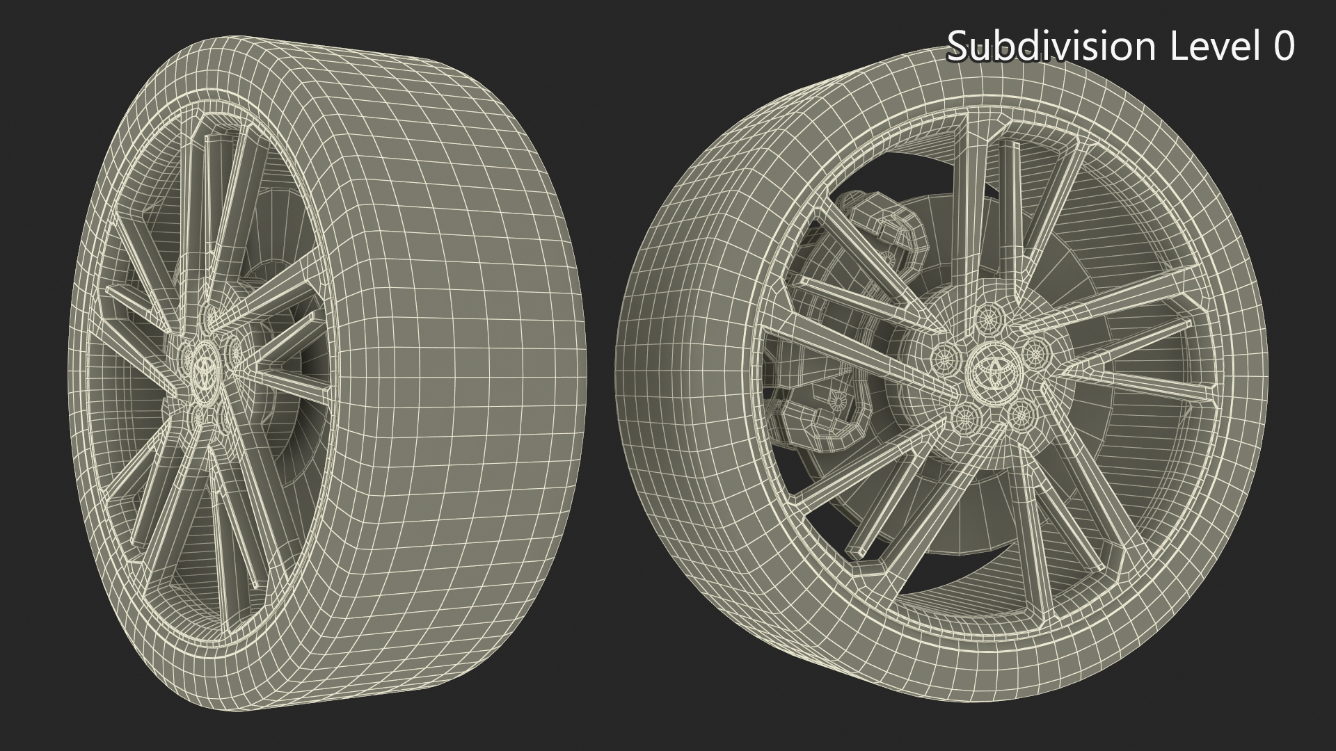 3D Toyota Camry Wheel model
