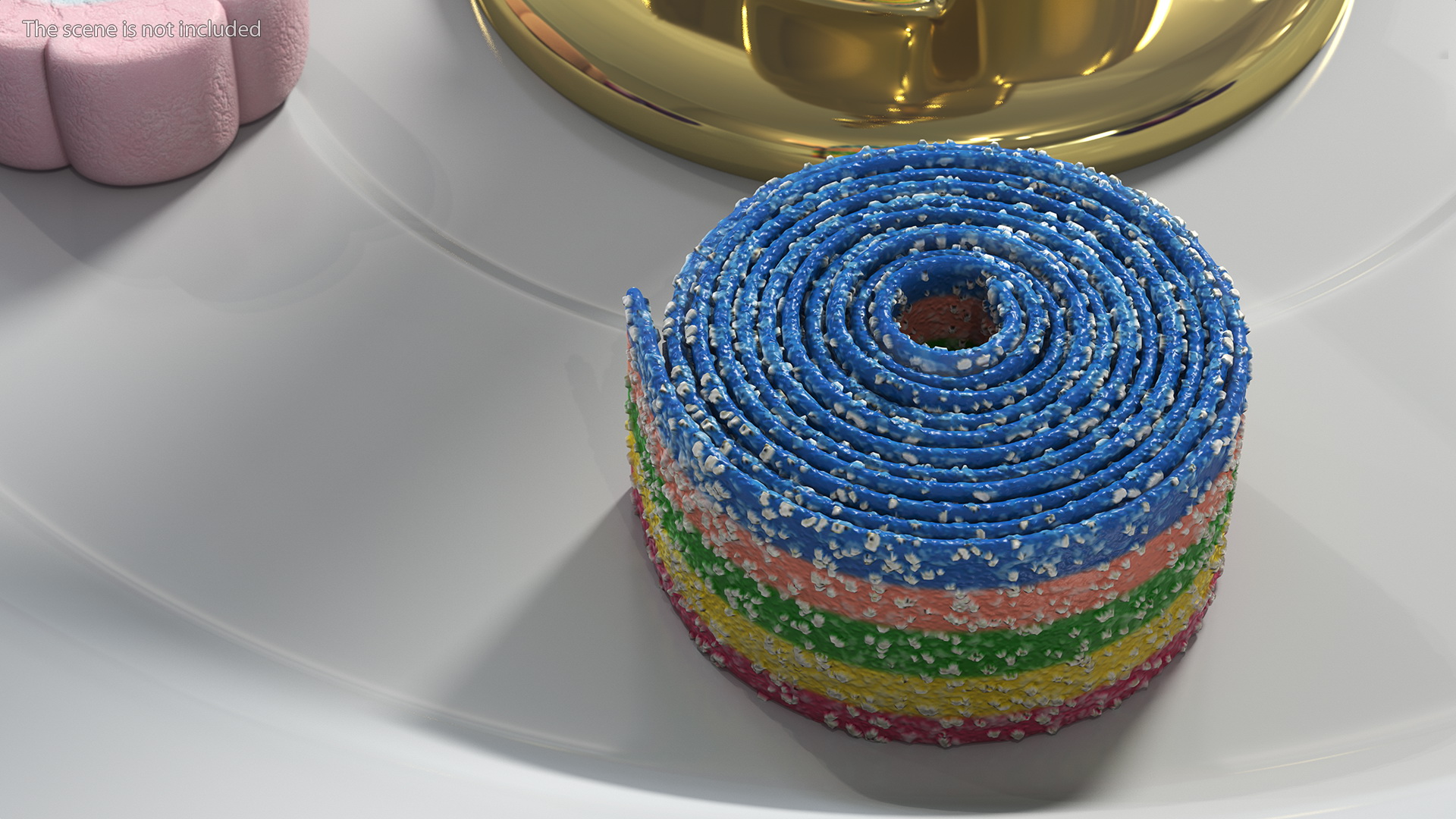 3D model Colorful Licorice Rolled Belt Candy
