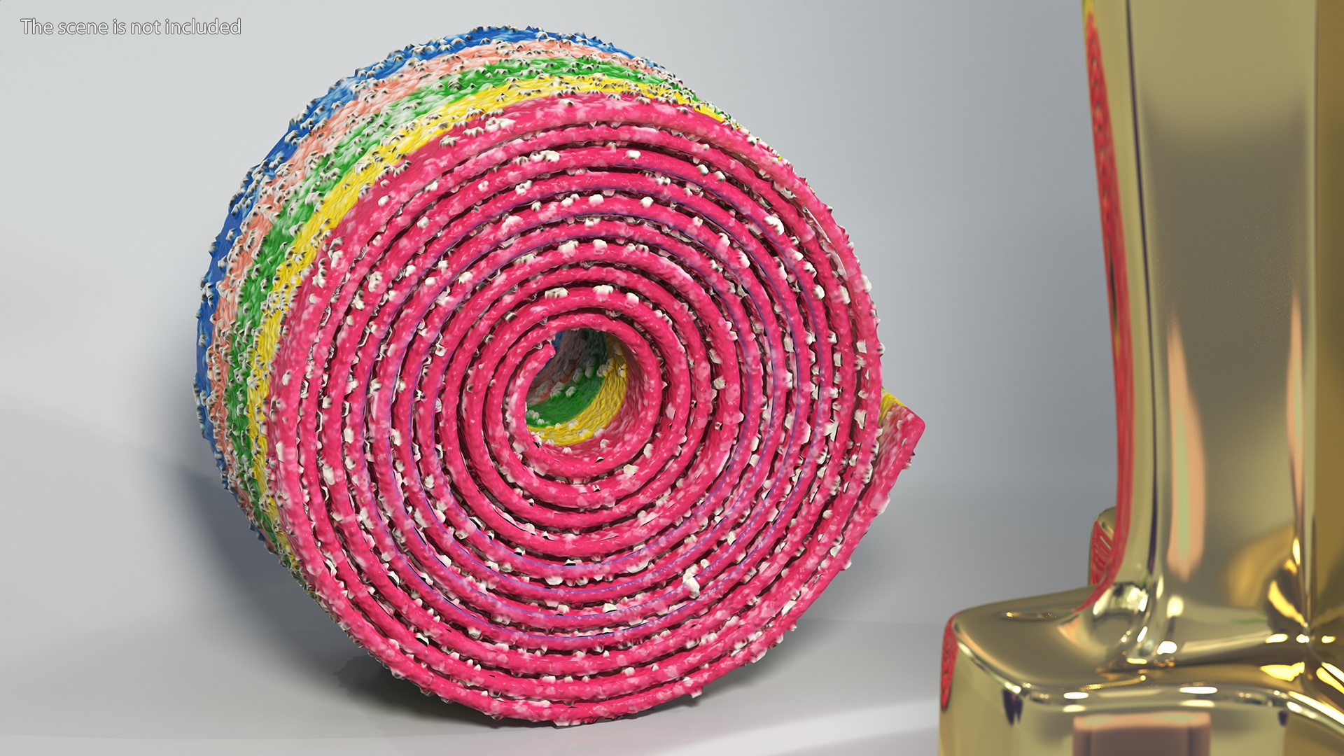 3D model Colorful Licorice Rolled Belt Candy