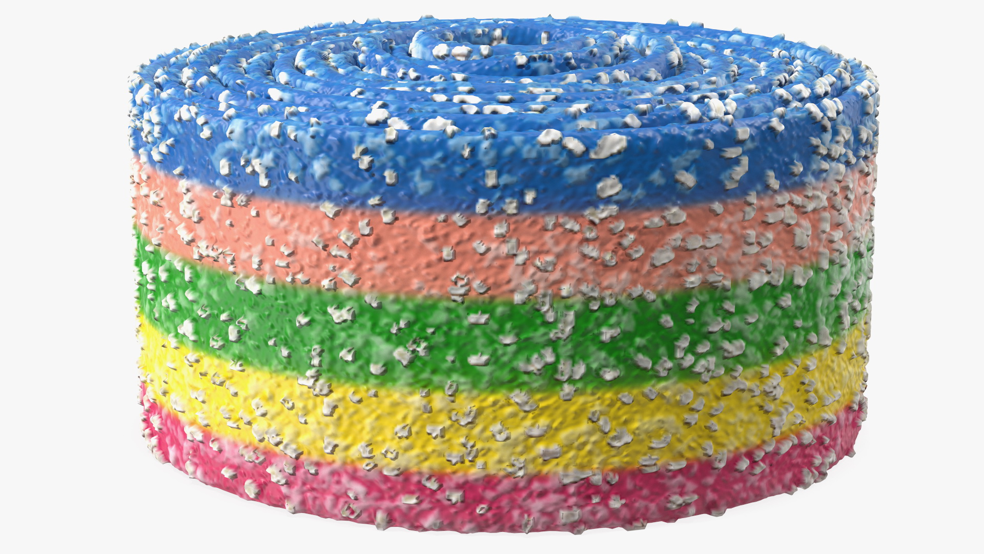 3D model Colorful Licorice Rolled Belt Candy
