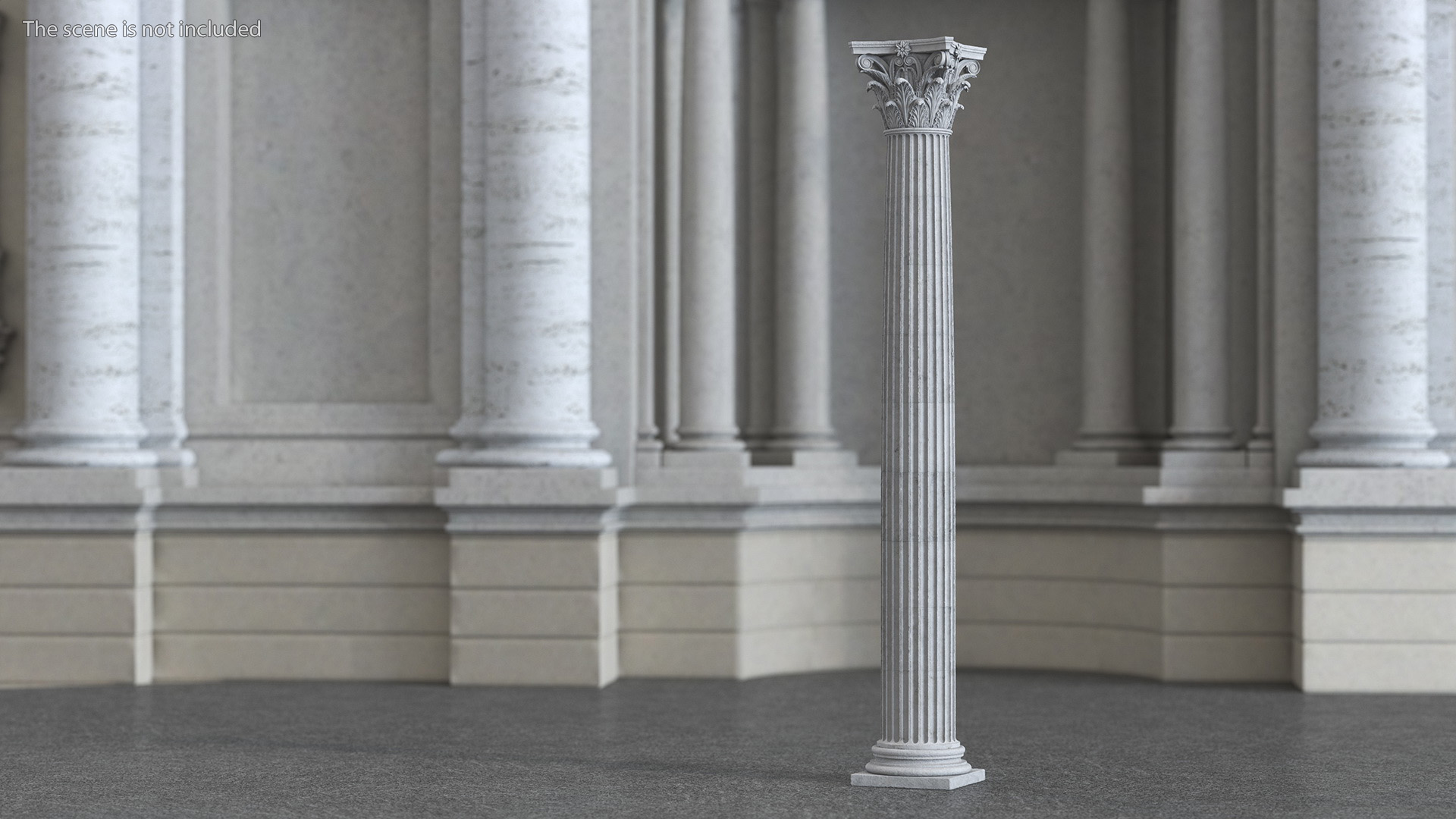 3D model Antique Corinthian Column