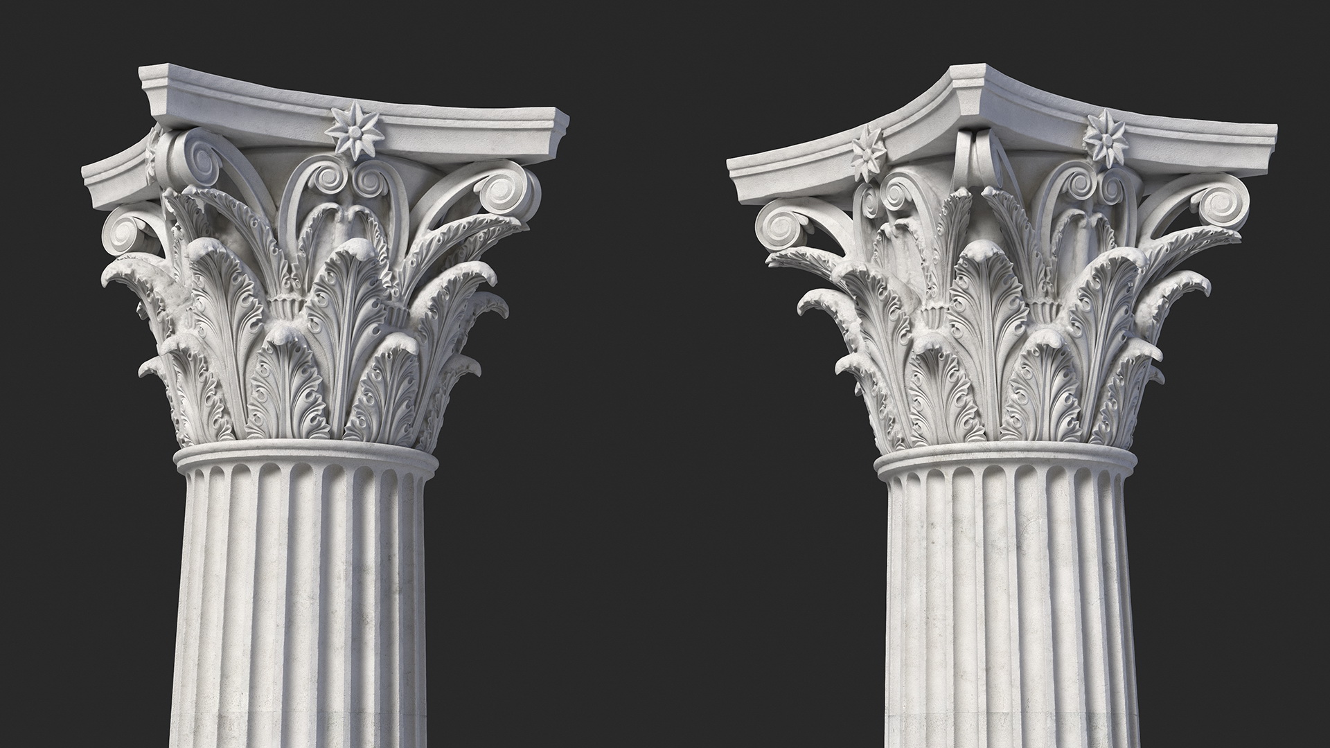 3D model Antique Corinthian Column