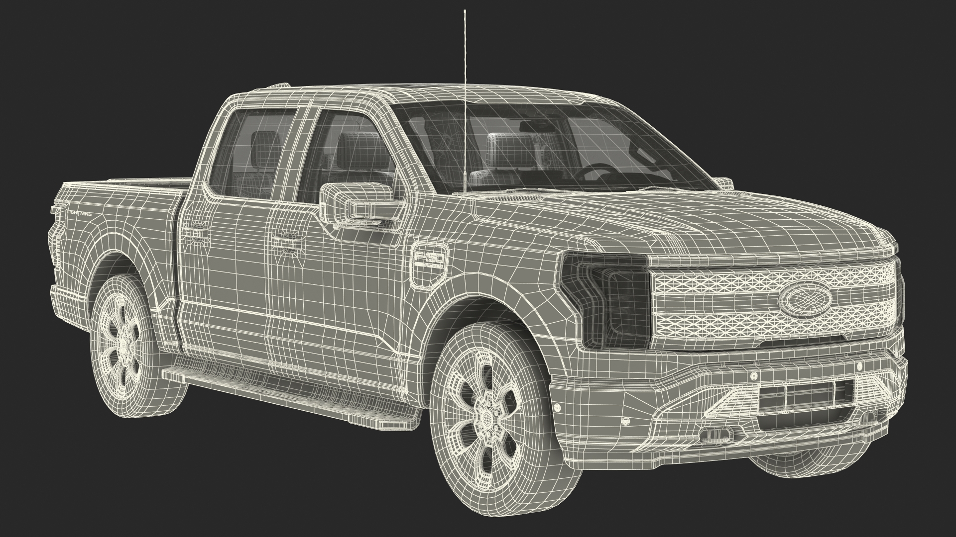 Ford F-150 Lightning Rigged 3D