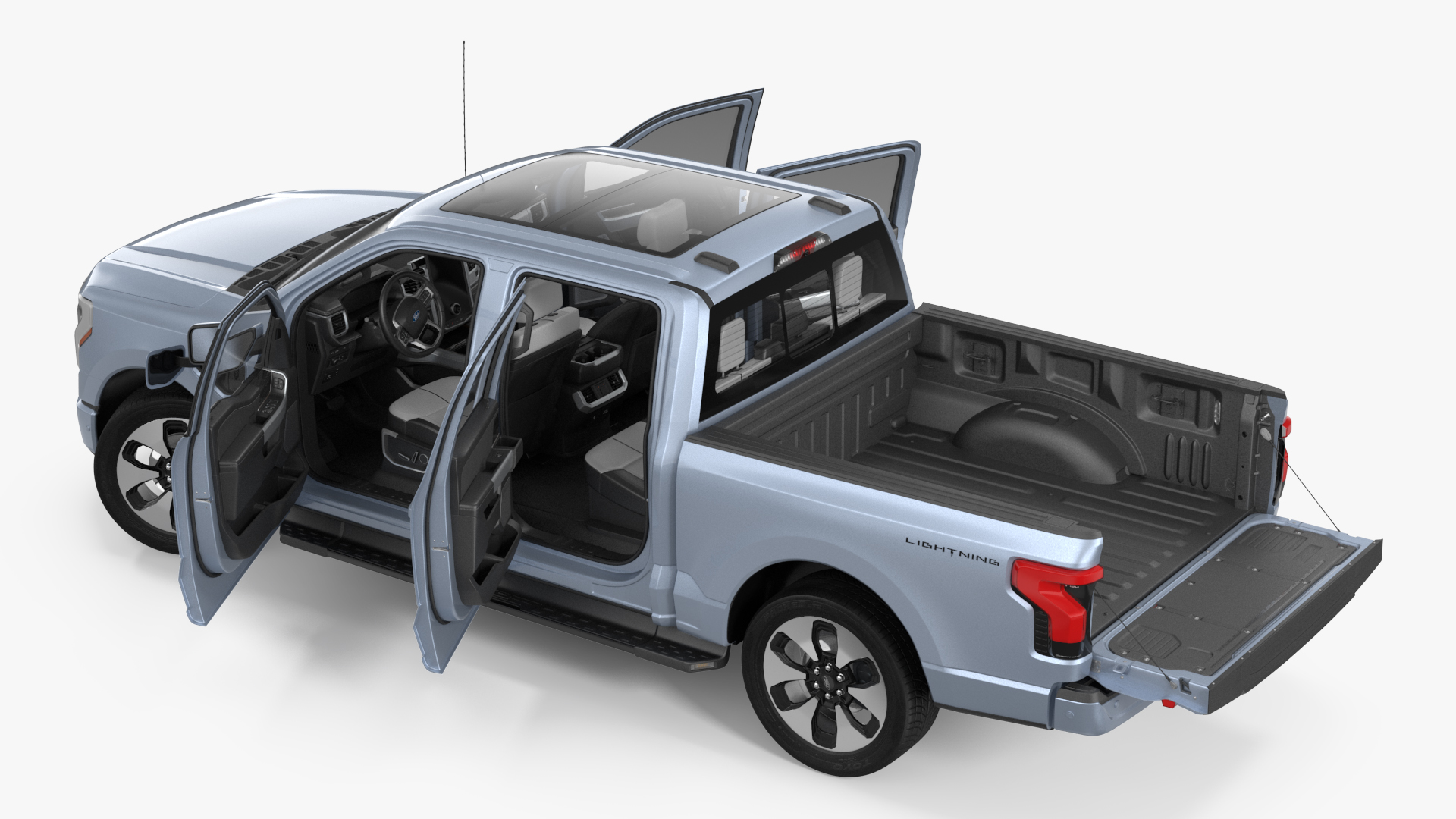 Ford F-150 Lightning Rigged 3D