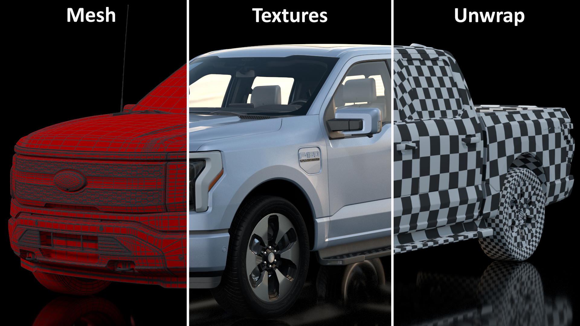 Ford F-150 Lightning Rigged 3D