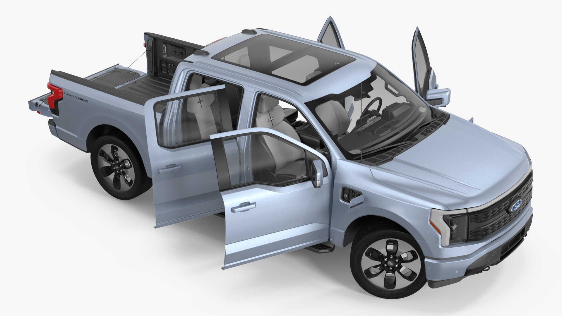 Ford F-150 Lightning Rigged 3D