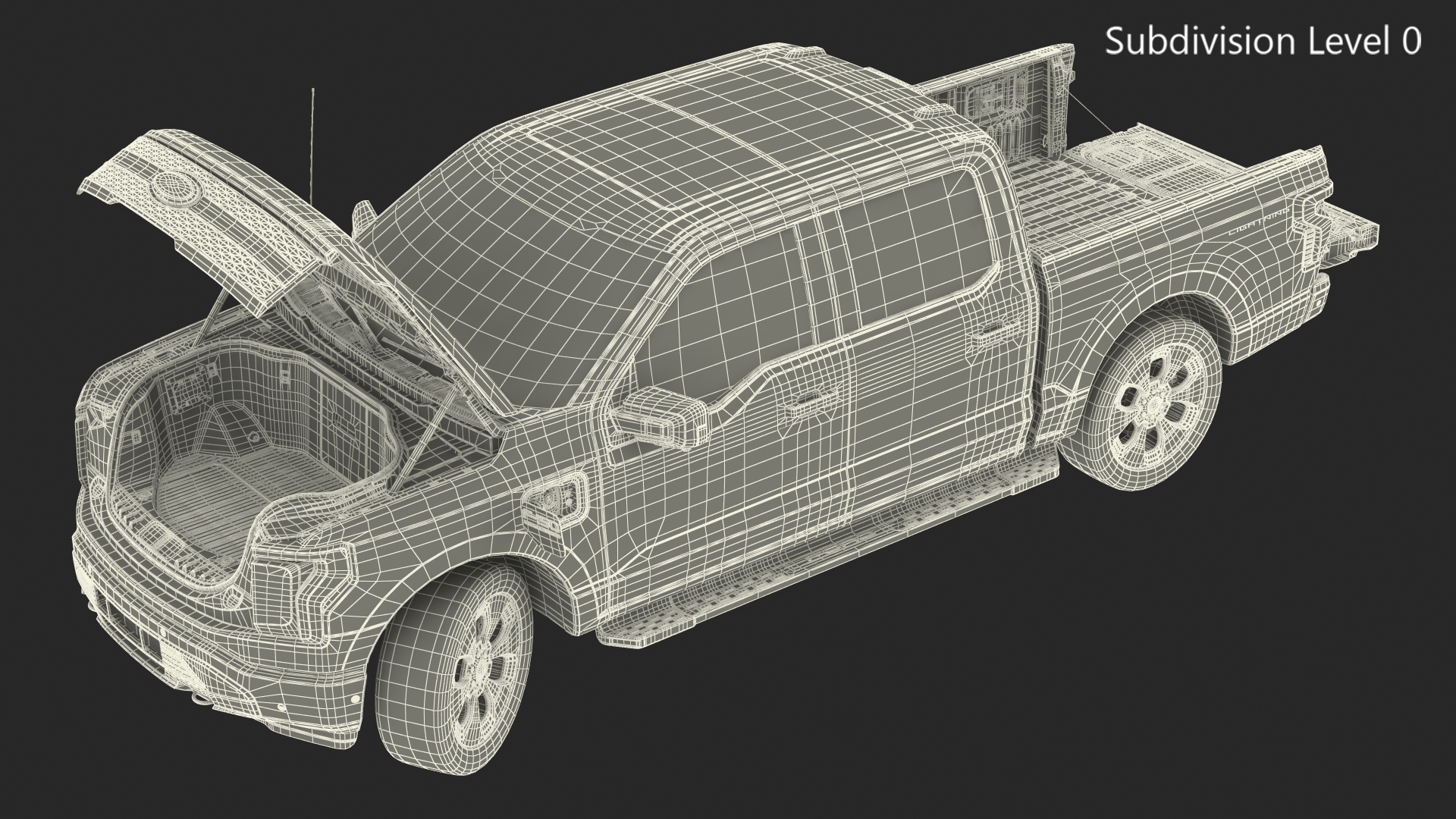 Ford F-150 Lightning Rigged 3D