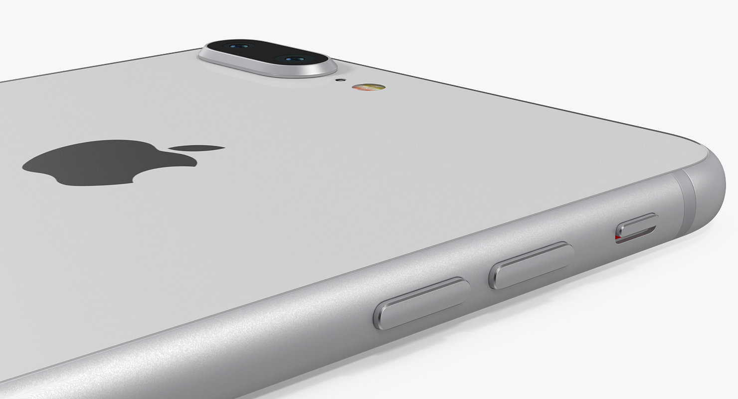 3D model iPhone 8 Plus Silver