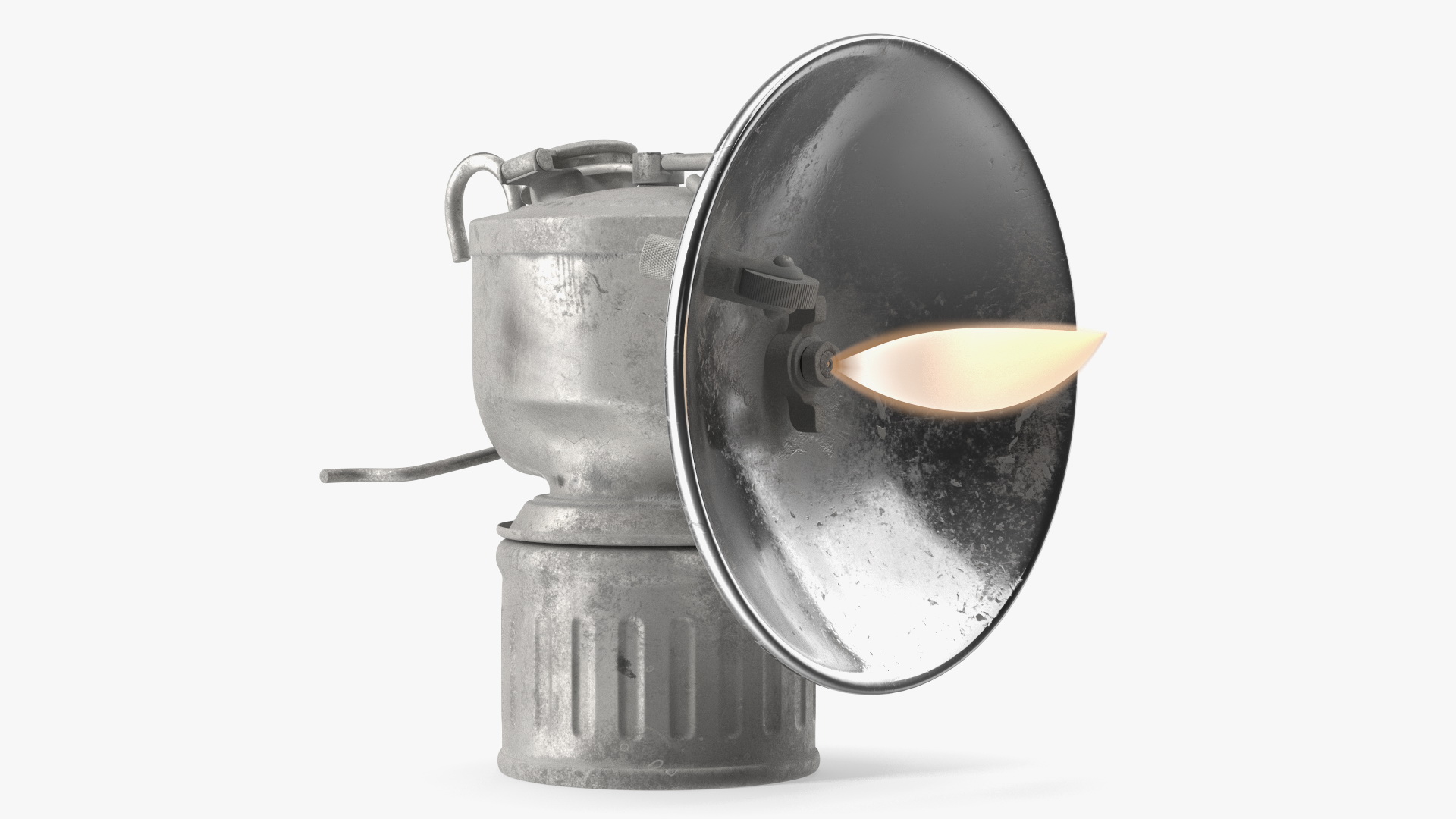 3D Vintage Acetylene Lamp Old