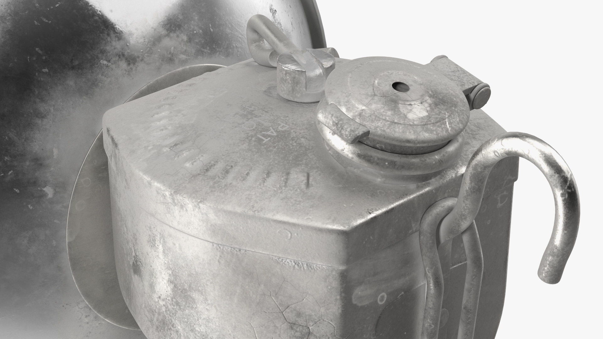 3D Vintage Acetylene Lamp Old