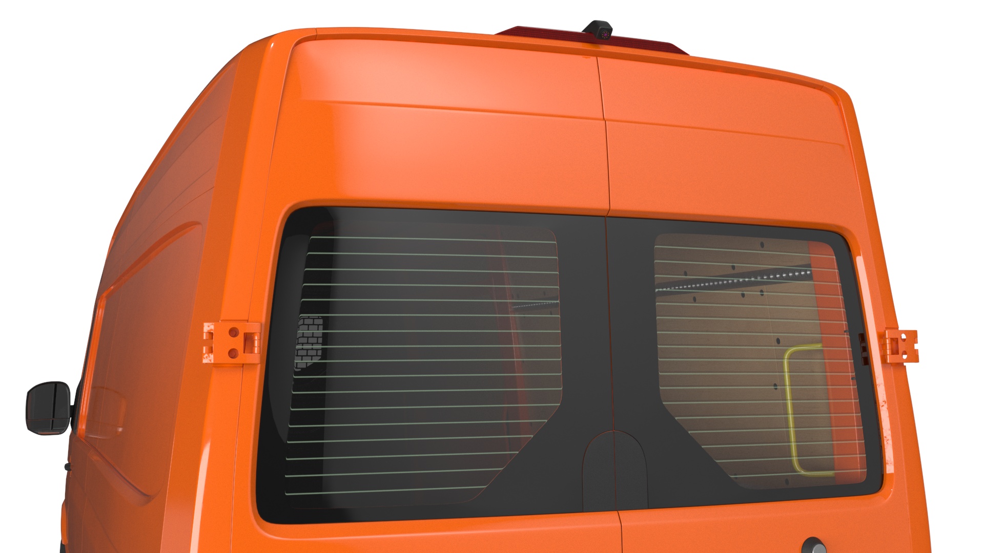 3D Long Van Generic Orange Colored