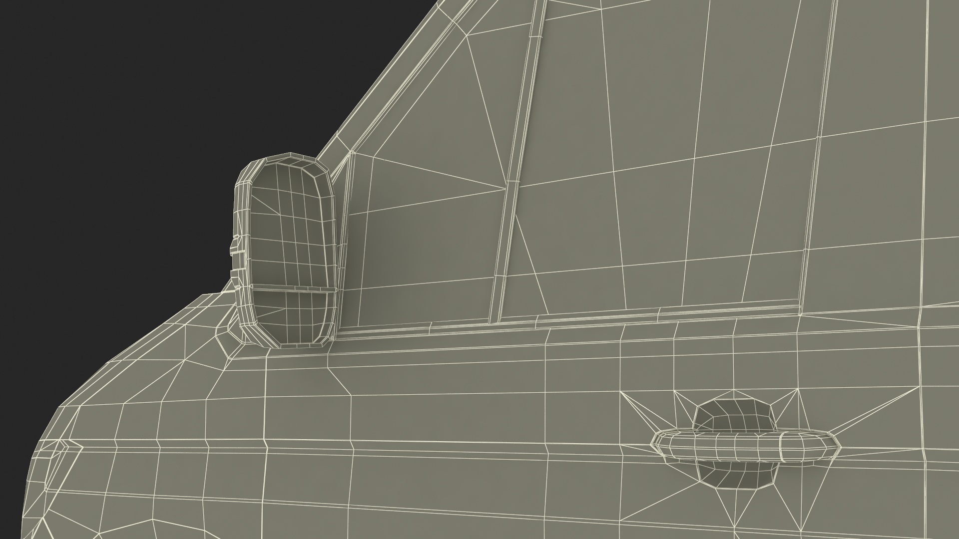 3D Long Van Generic Orange Colored