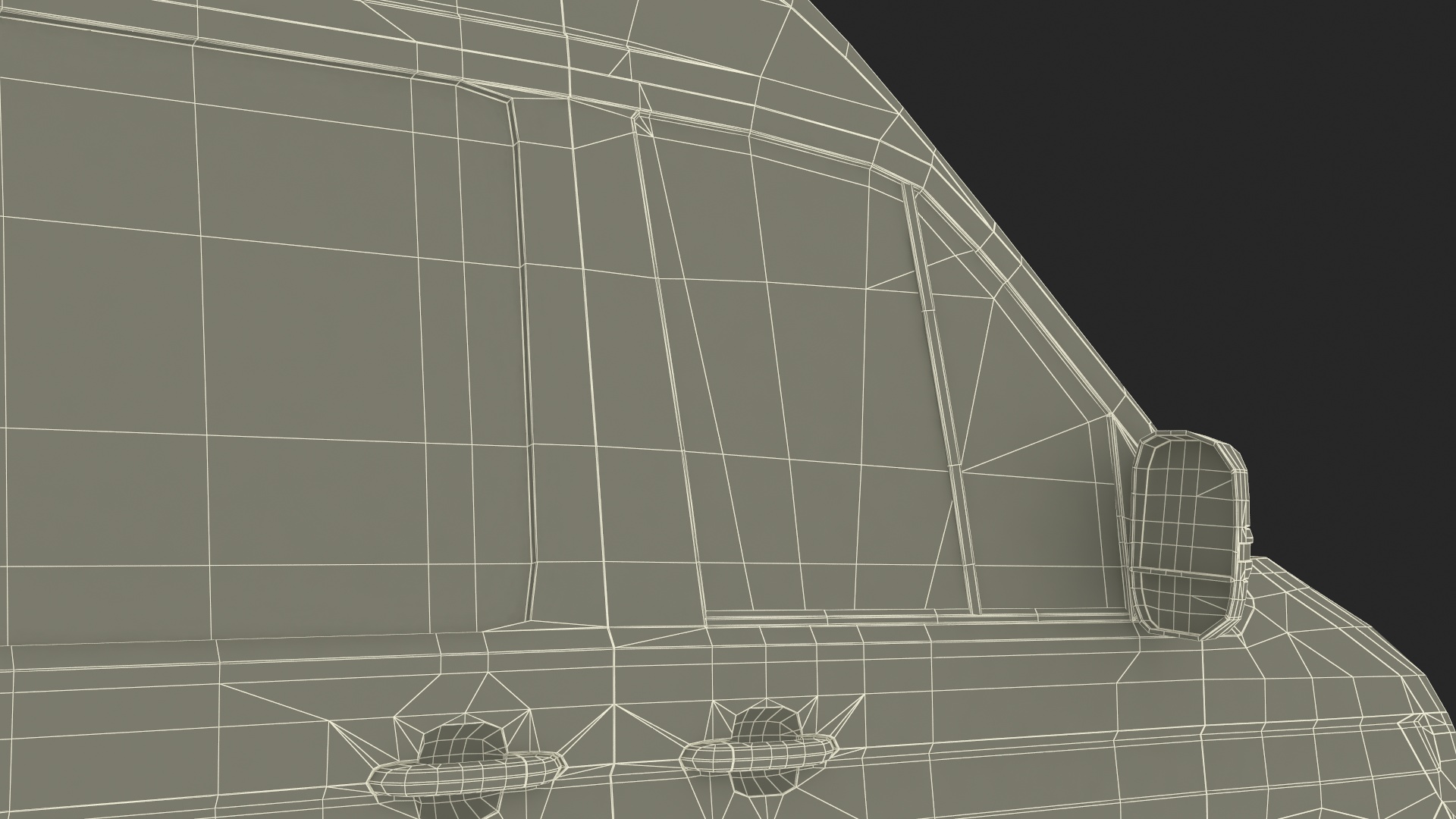 3D Long Van Generic Orange Colored