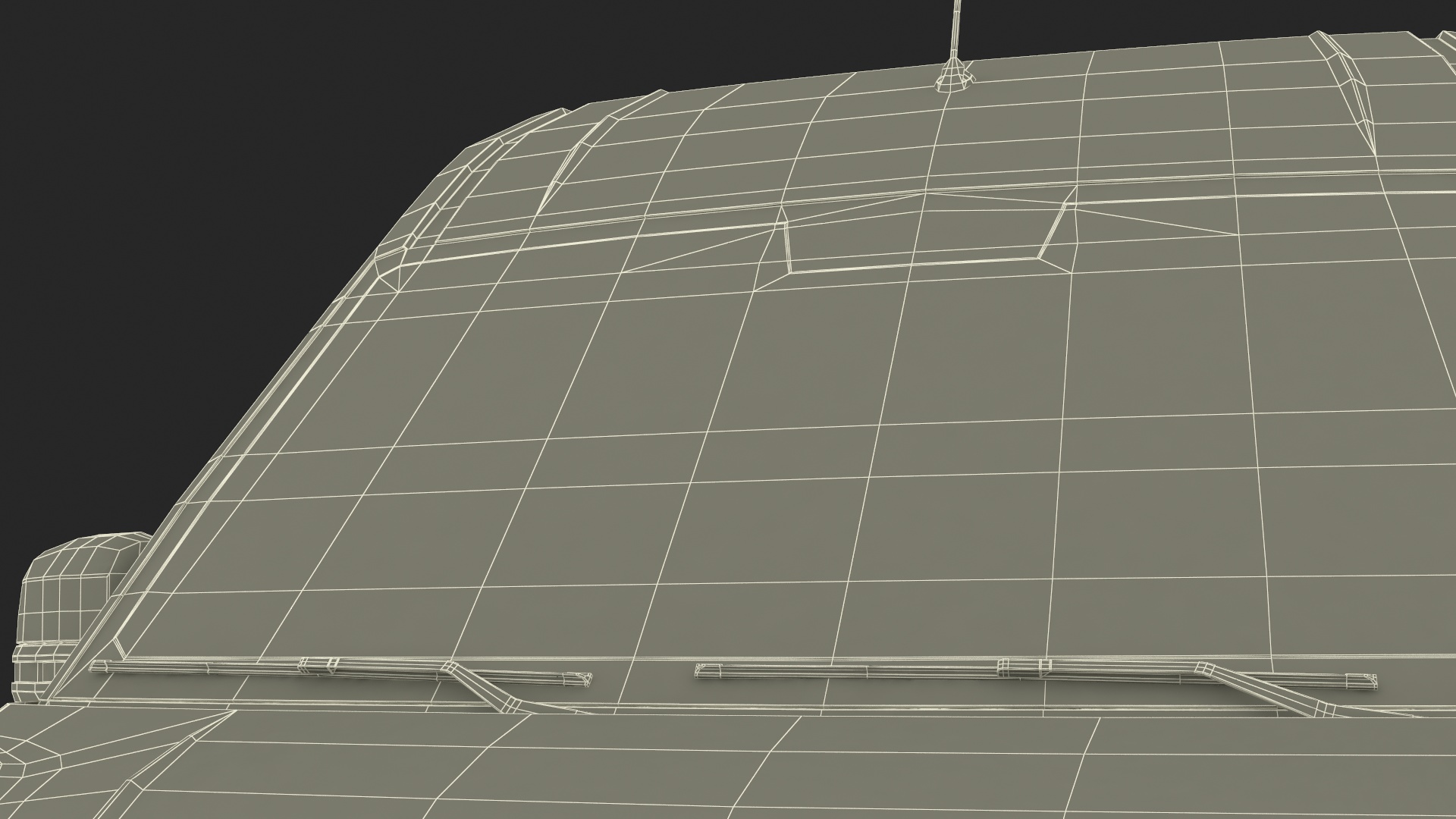 3D Long Van Generic Orange Colored