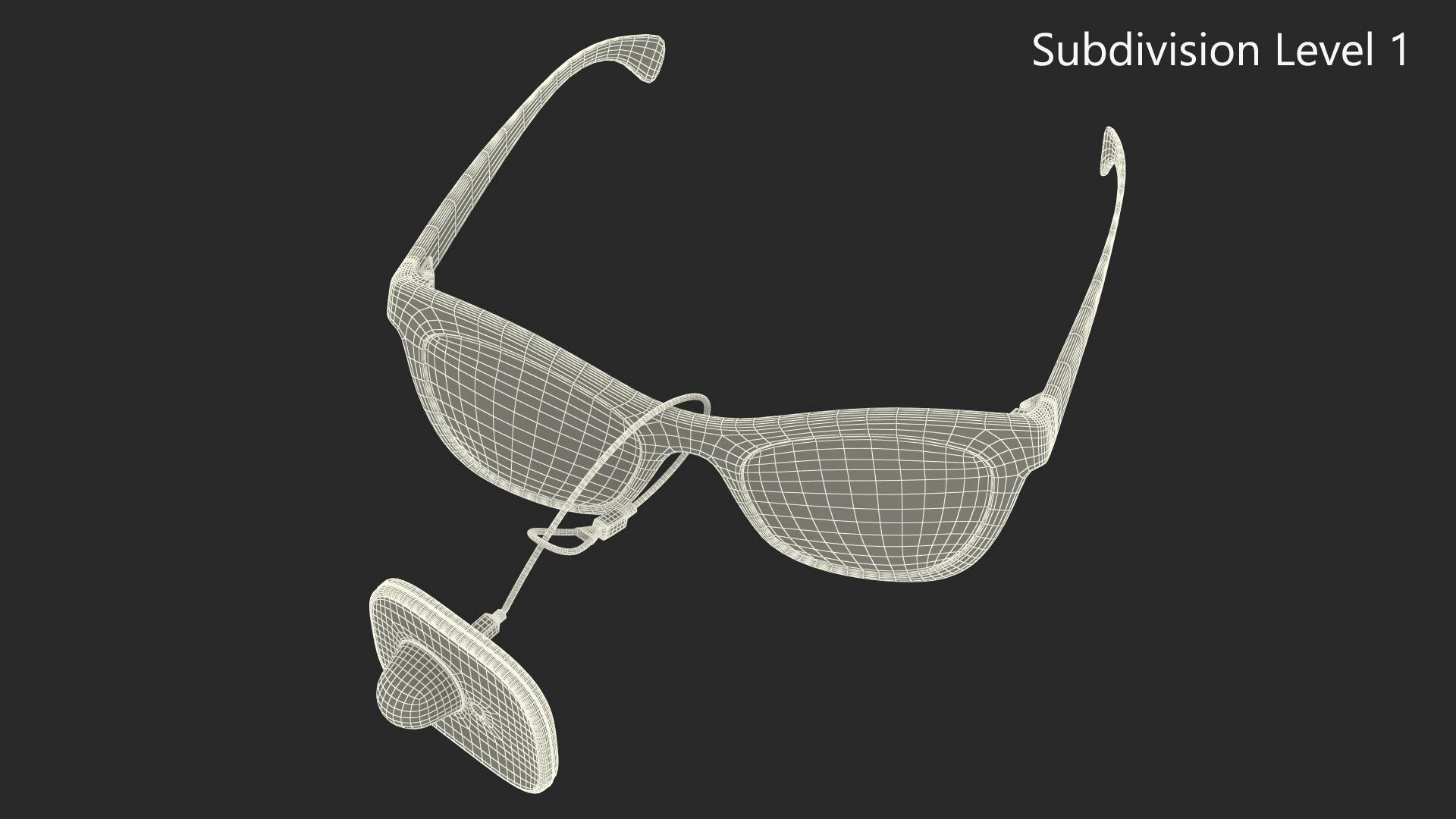 3D model Glasses With Security Tag