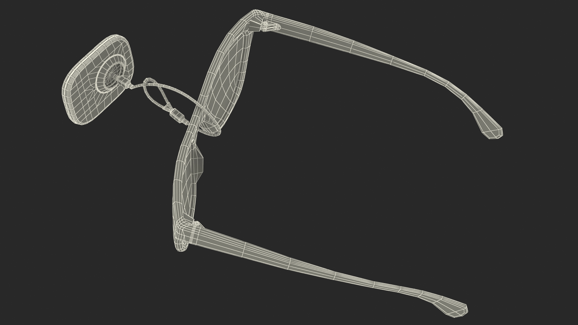 3D model Glasses With Security Tag