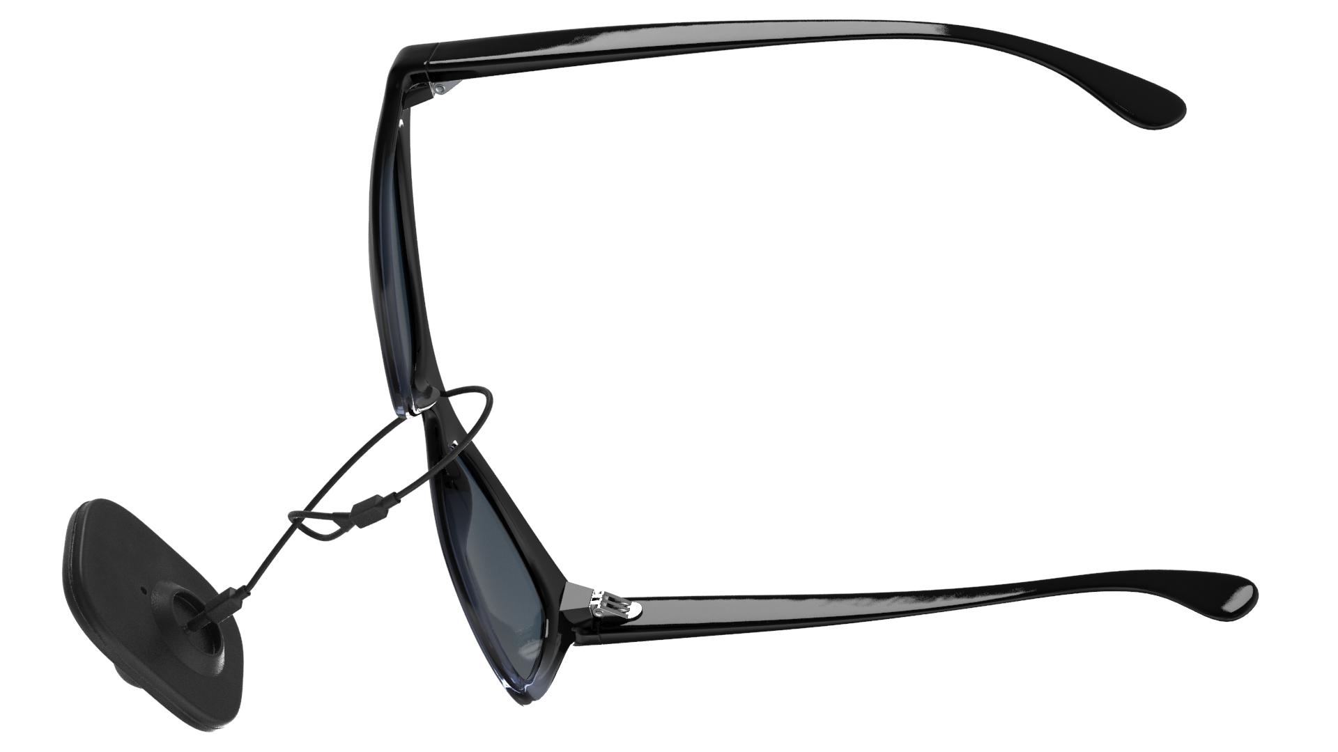 3D model Glasses With Security Tag