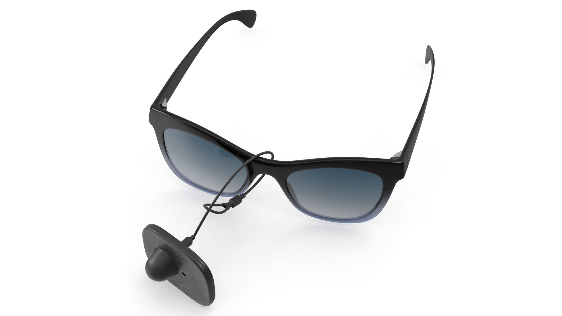 3D model Glasses With Security Tag