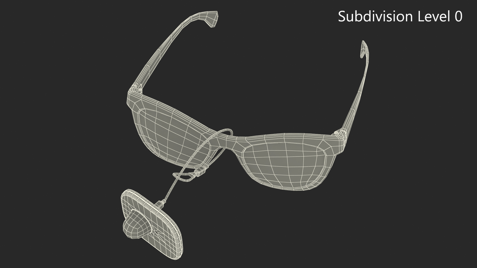 3D model Glasses With Security Tag
