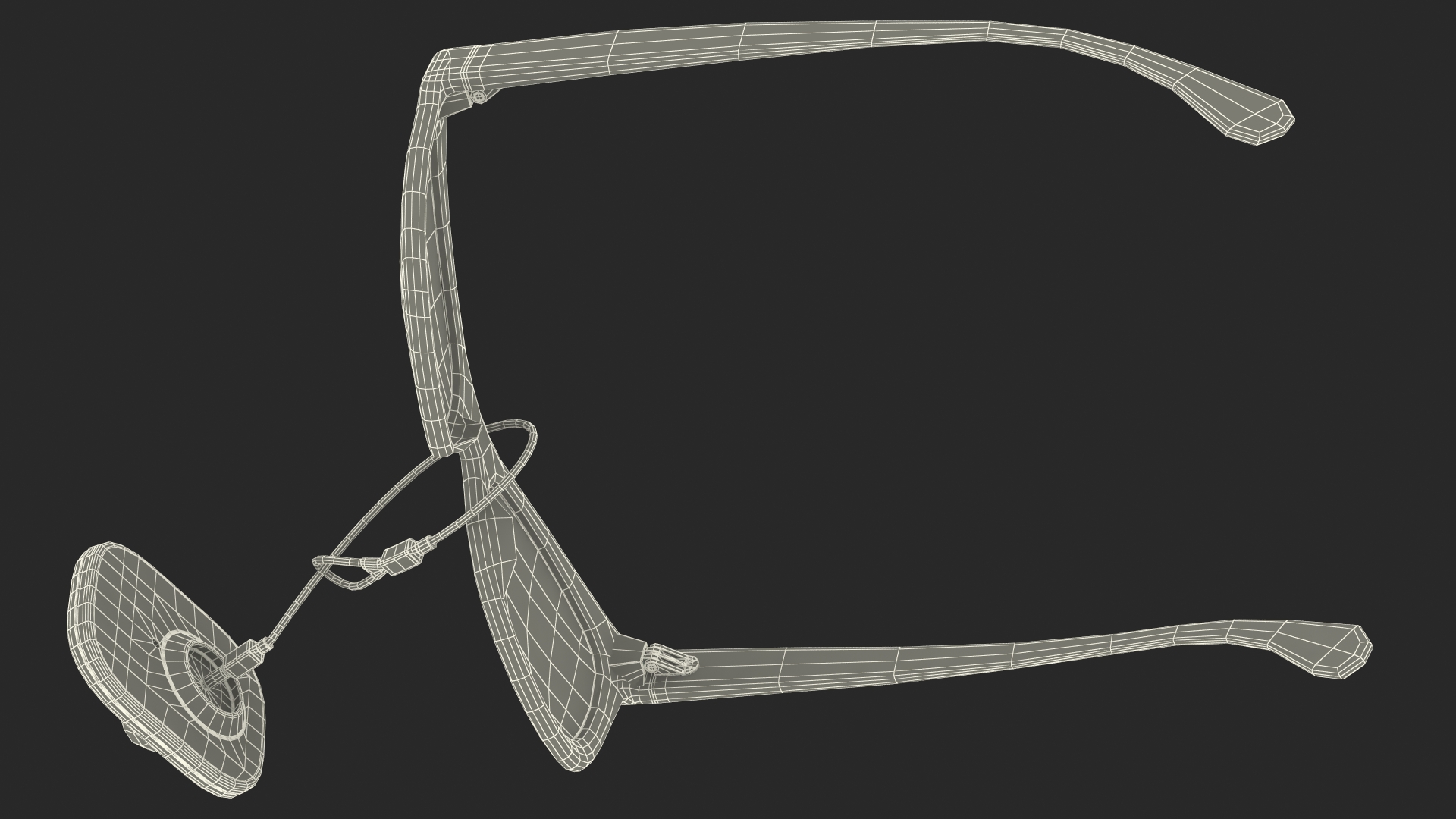 3D model Glasses With Security Tag